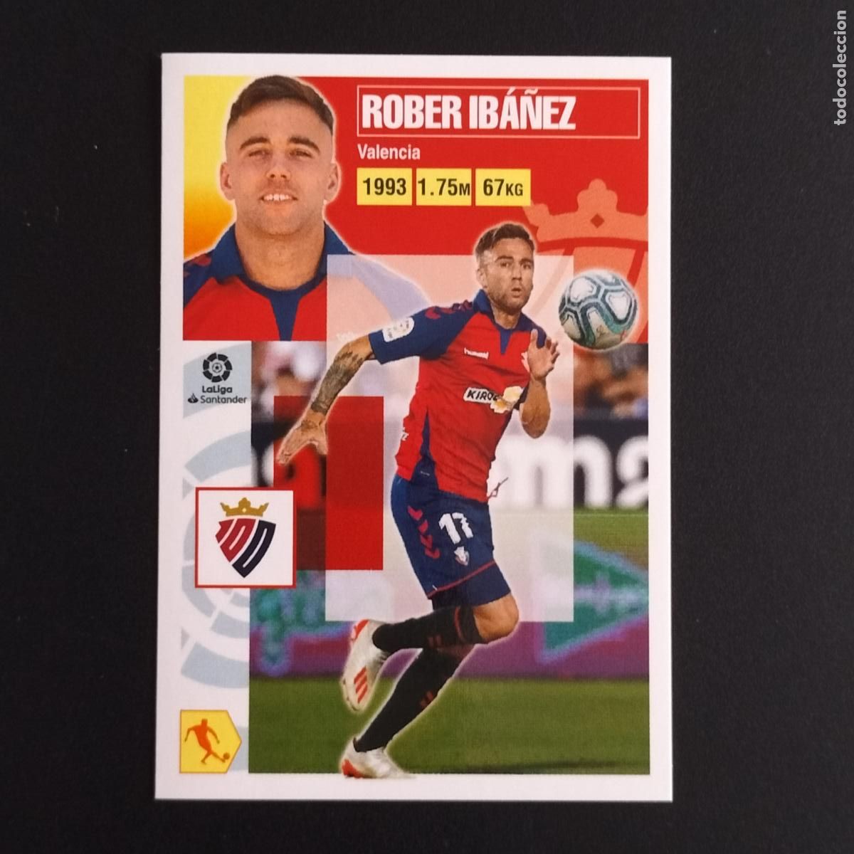 Cromos de F&uacute;tbol: N&ordm; 15 ROBER IBA&Ntilde;EZ OSASUNA CROMOS LALIGA SANTANDER ESTE 2020 2021 20 21 LIGA PANINI