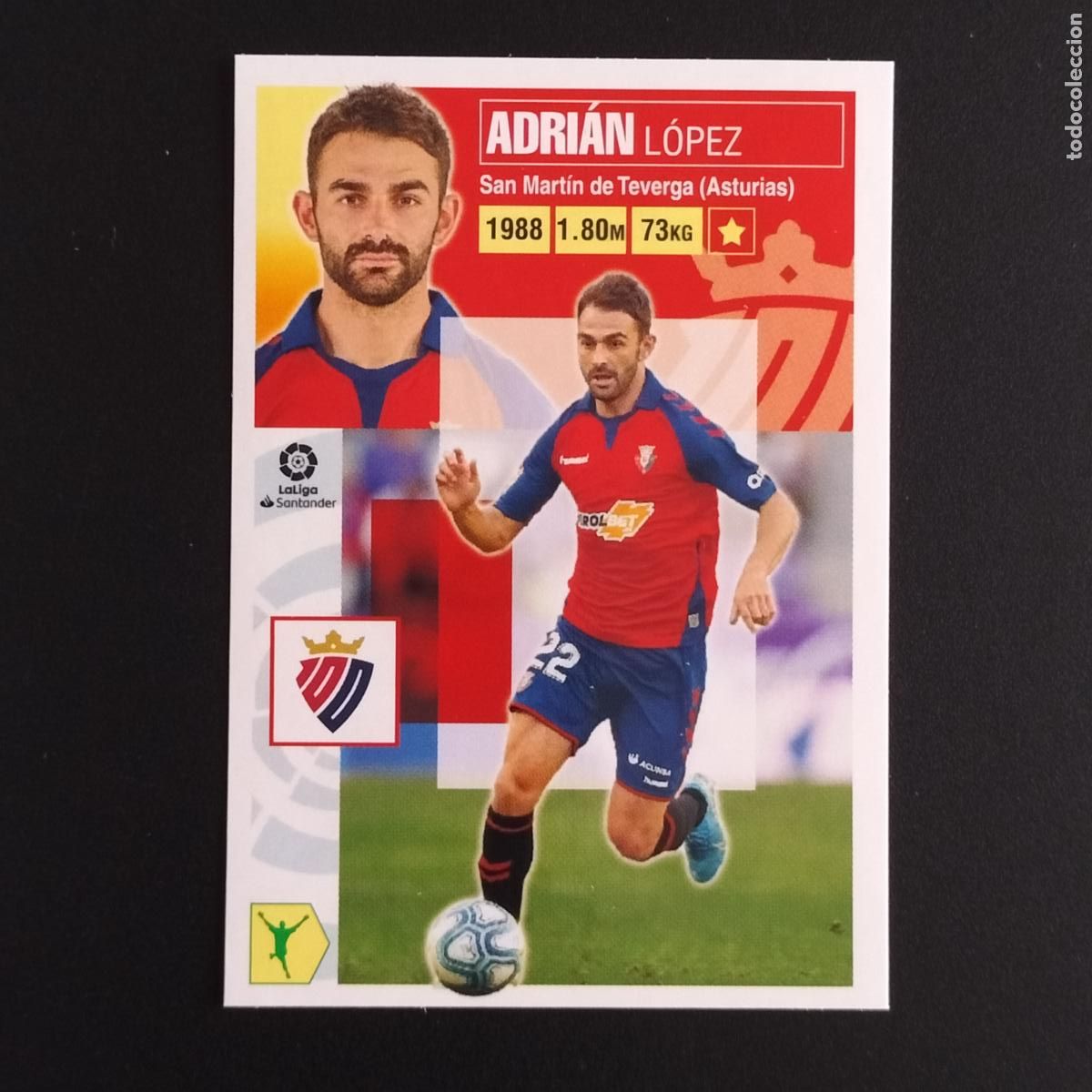 Cartes &agrave; collectionner de Football: N&ordm; 16 A ADRIAN OSASUNA CROMOS LALIGA SANTANDER ESTE 2020 2021 20 21 LIGA PANINI