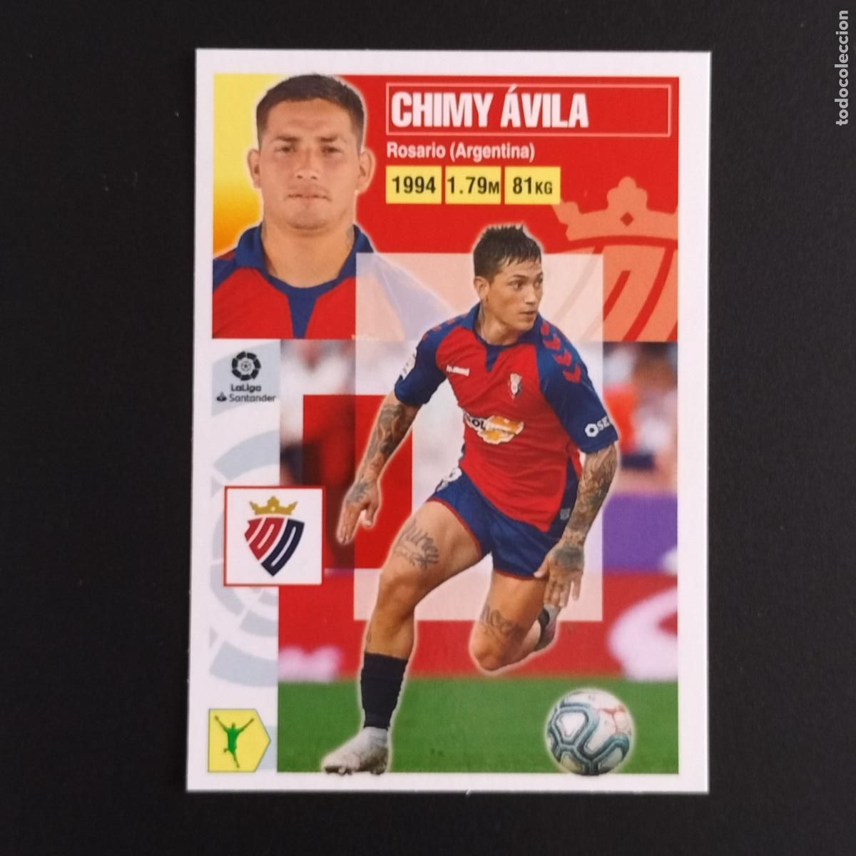 Fu&szlig;ball-Sticker: N&ordm; 17 CHIMY AVILA OSASUNA CROMOS LALIGA SANTANDER ESTE 2020 2021 20 21 LIGA PANINI