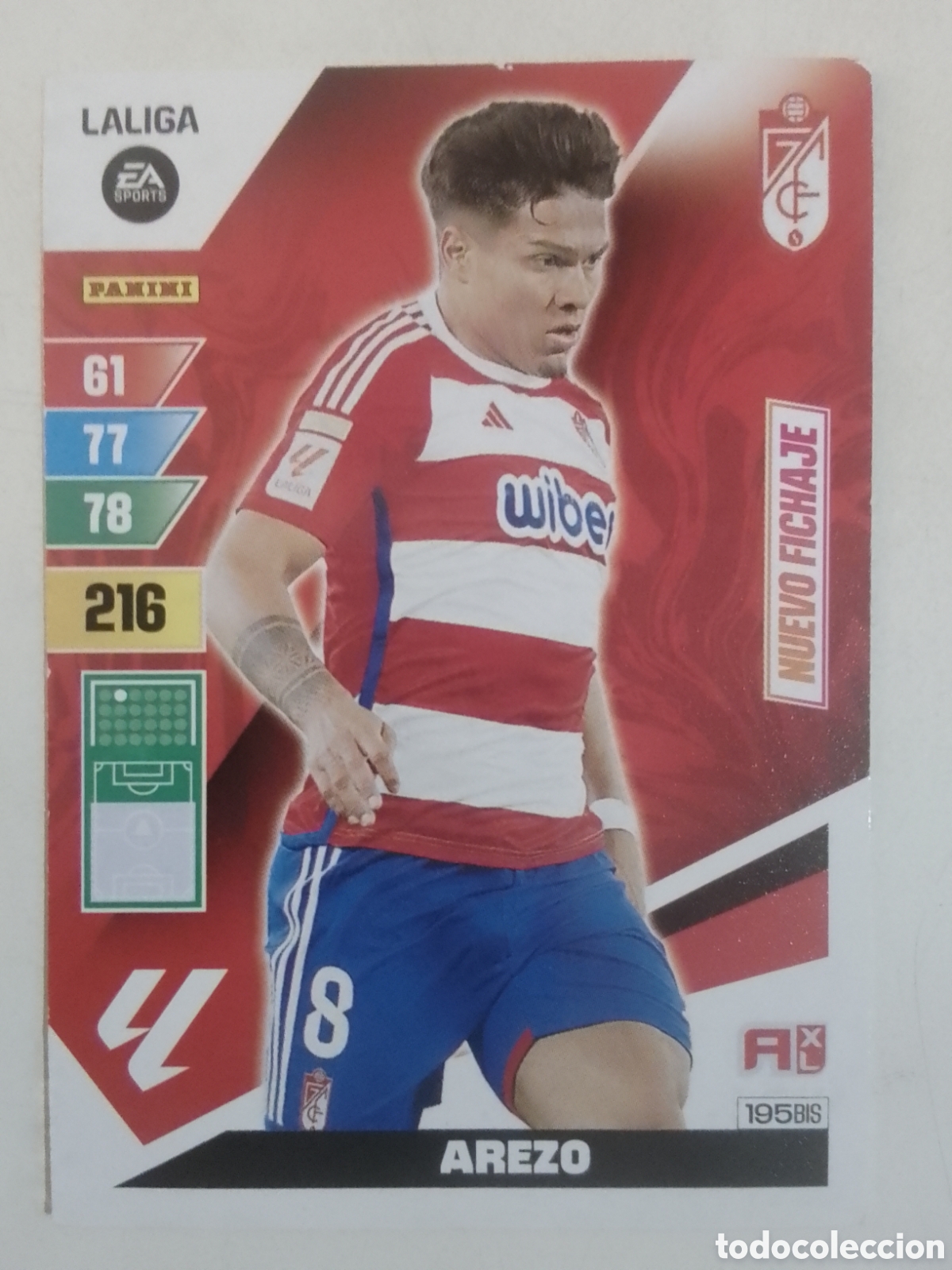 Cromos de F&uacute;tbol: Adrenalyn XL 2023-24 n&deg; 195 BIS Arezo &bull; Granada. NUEVO FICHAJE.