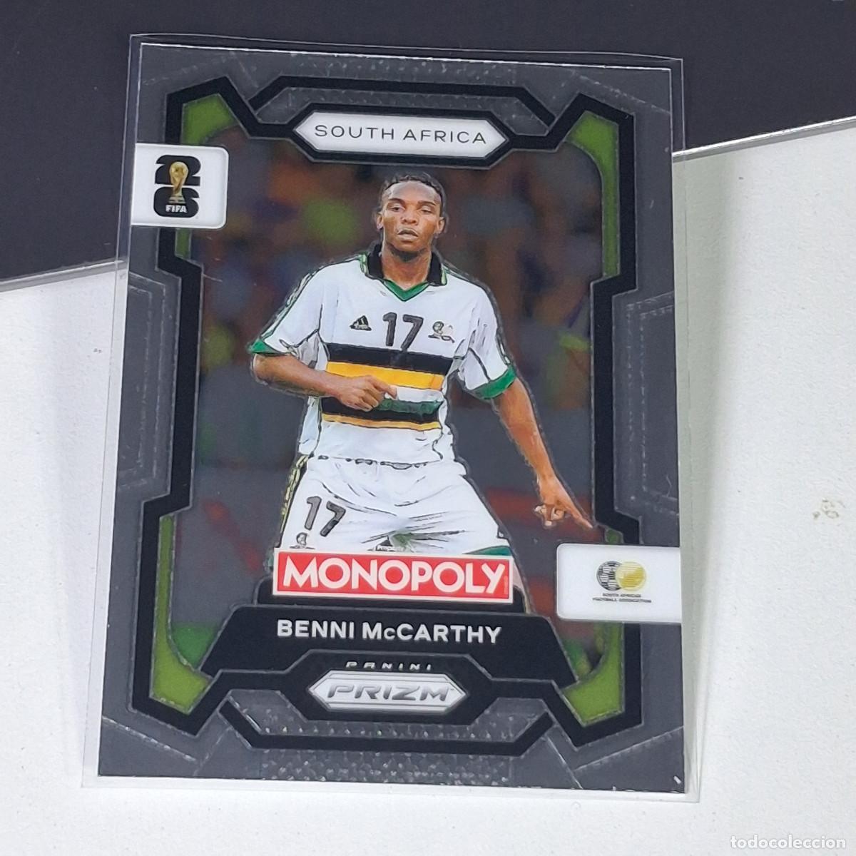 Cromos de F&uacute;tbol: B17 BENNI McCARTHY 80 SUDAFRICA FIFA WORLD CUP 2026 PANINI PRIZM MONOPOLY COLECCI&Oacute;N ALBUM MUNDIAL