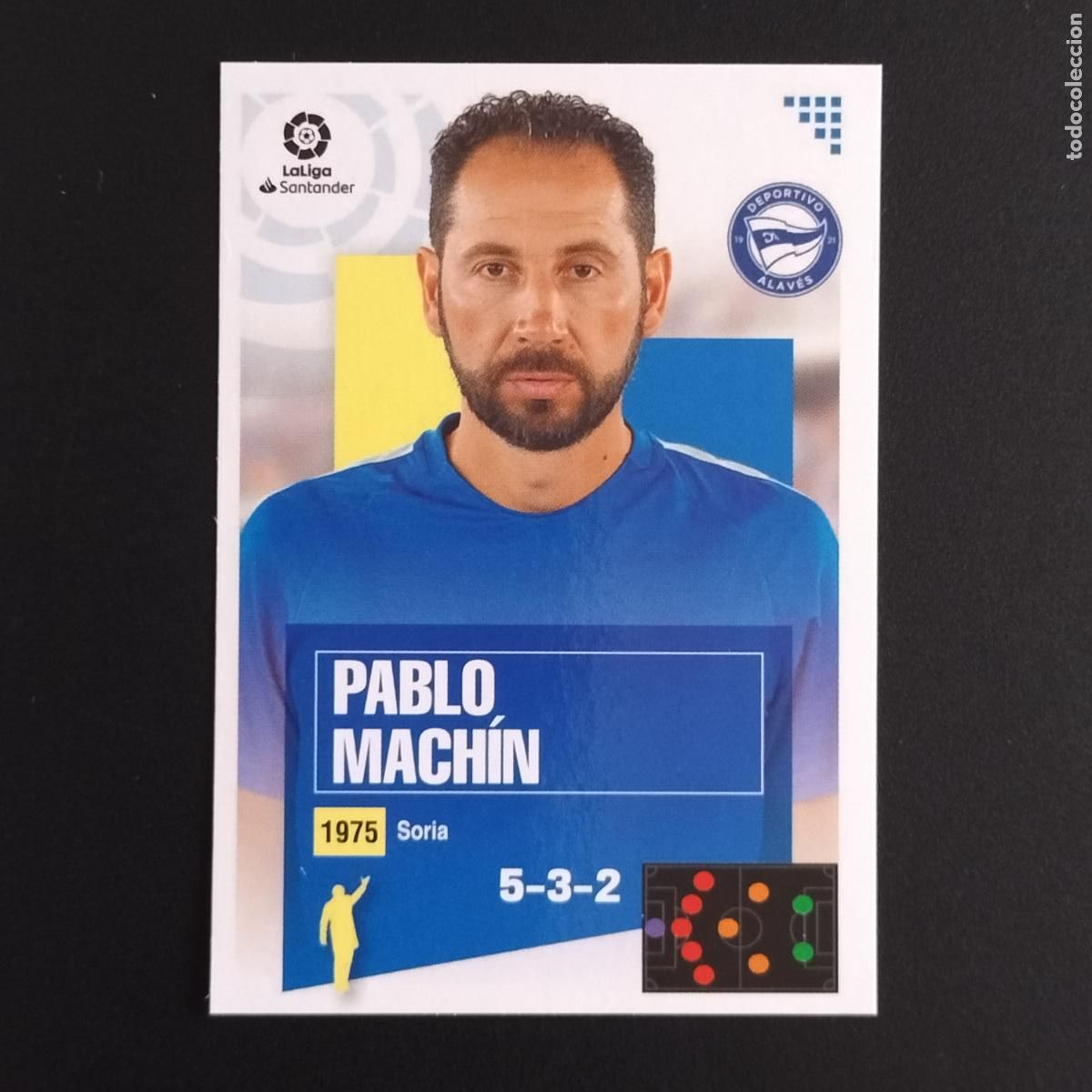 Cromos de F&uacute;tbol: N&ordm; 1 PABLO MACHIN ENTRENADOR ALAVES CROMOS LALIGA SANTANDER ESTE 2020 2021 20 21 LIGA PANINI