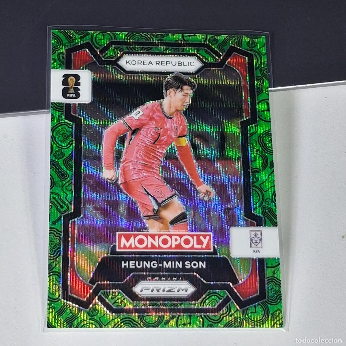 Cromos de F&uacute;tbol: B17 HEUNG-MIN SON 83 KOREA GREEN FIFA WORLD CUP 2026 PANINI PRIZM MONOPOLY COLECCI&Oacute;N ALBUM MUNDIAL