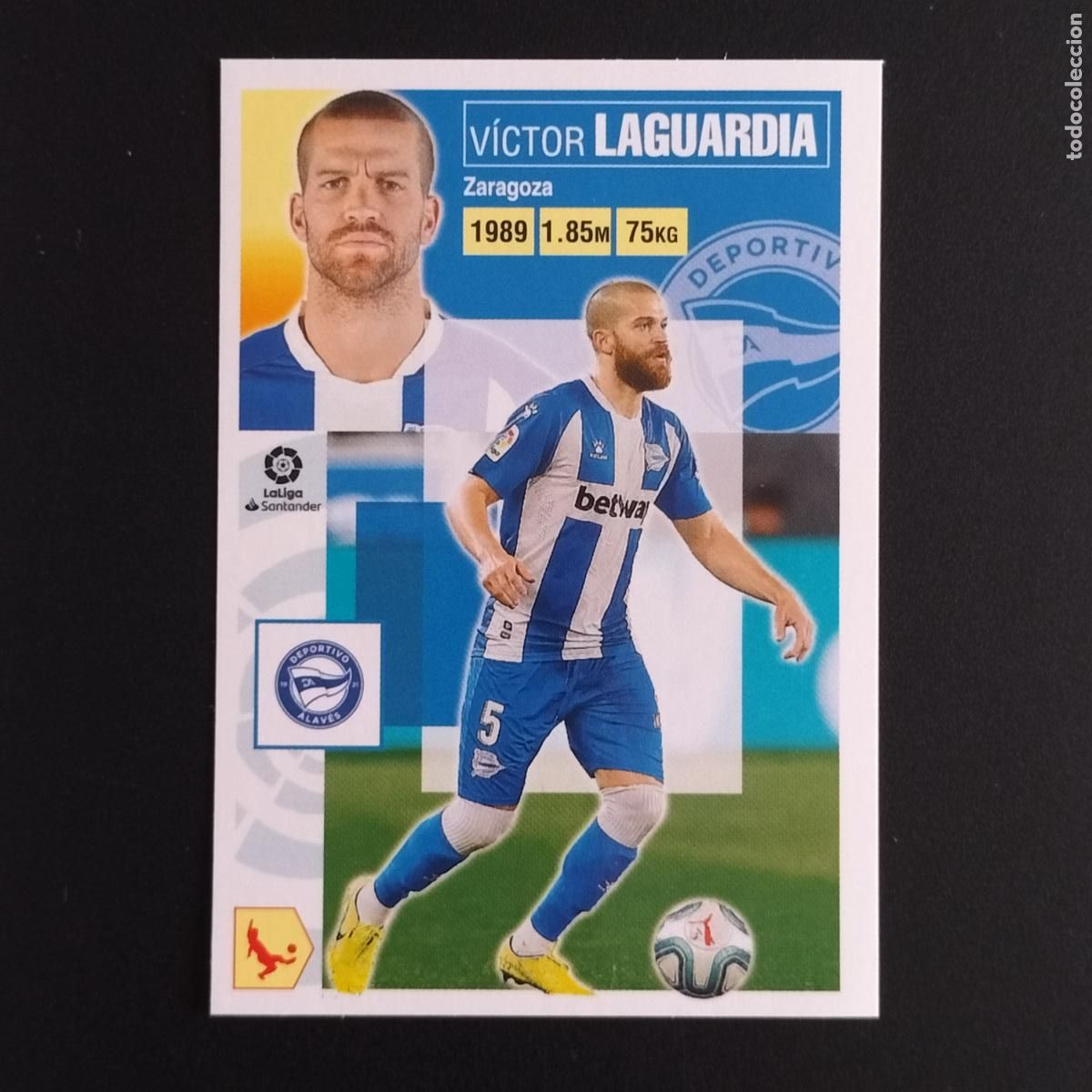 Cromos de F&uacute;tbol: N&ordm; 6 LAGUARDIA ALAVES CROMOS LALIGA SANTANDER ESTE 2020 2021 20 21 LIGA PANINI