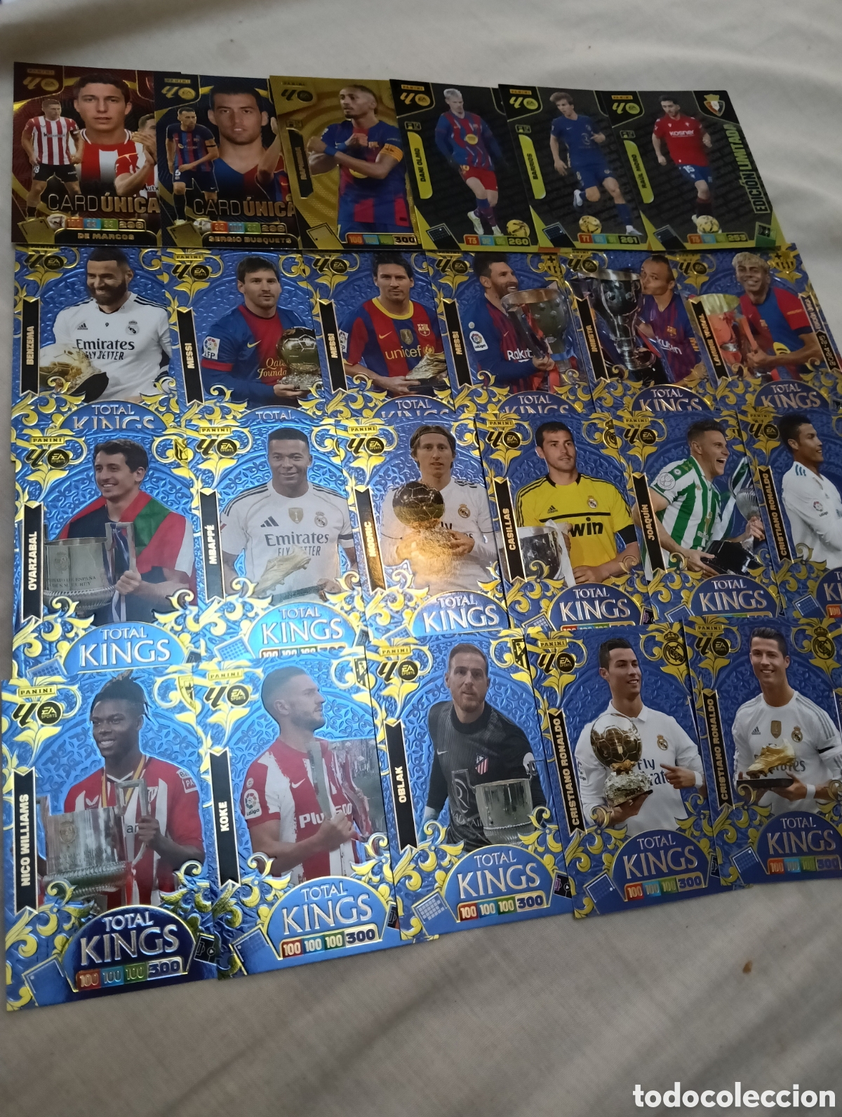 Cromos de F&uacute;tbol: Lote Total kings 2026