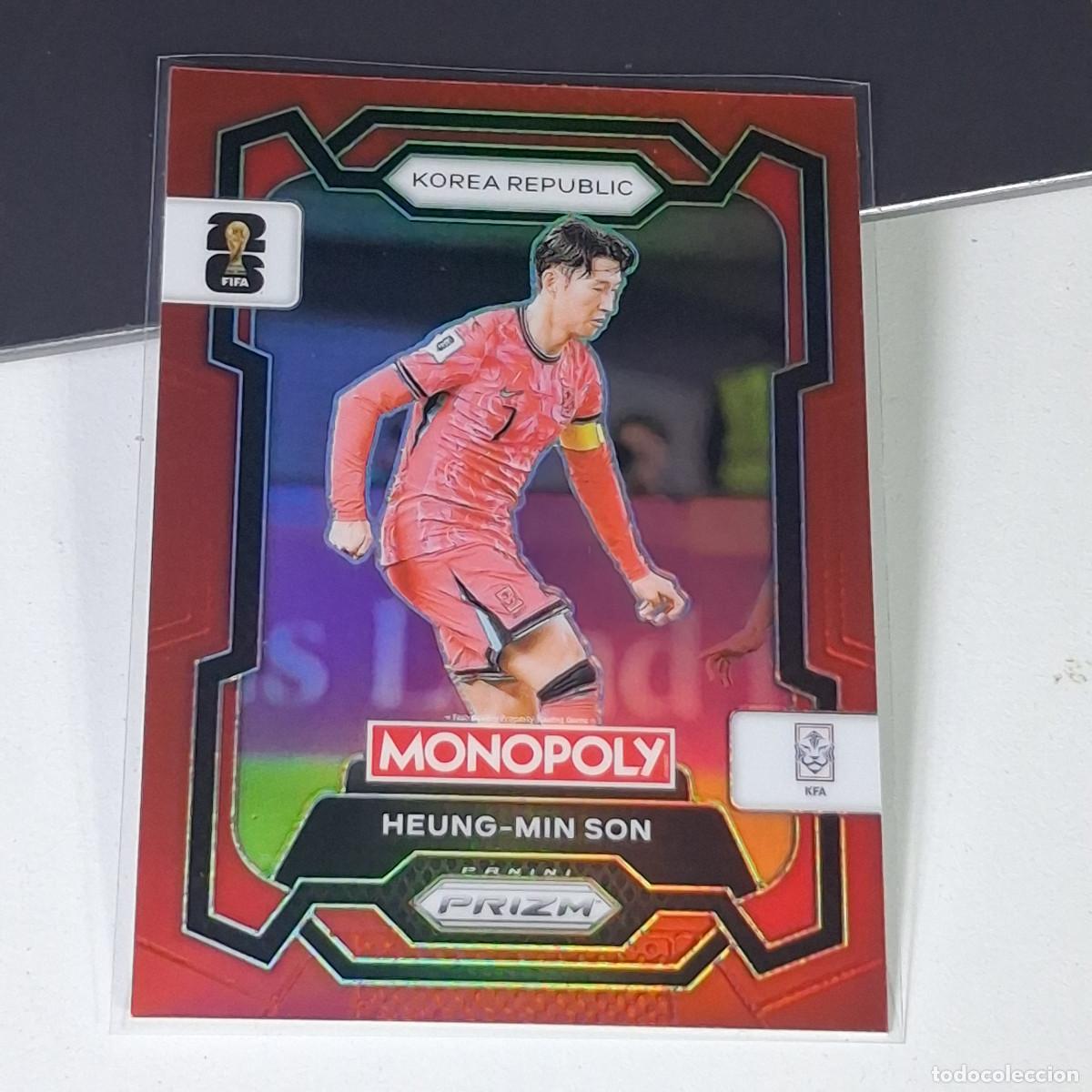 Cromos de F&uacute;tbol: B17 HEUNG-MIN SON 83 KOREA RED FIFA WORLD CUP 2026 PANINI PRIZM MONOPOLY COLECCI&Oacute;N ALBUM MUNDIAL