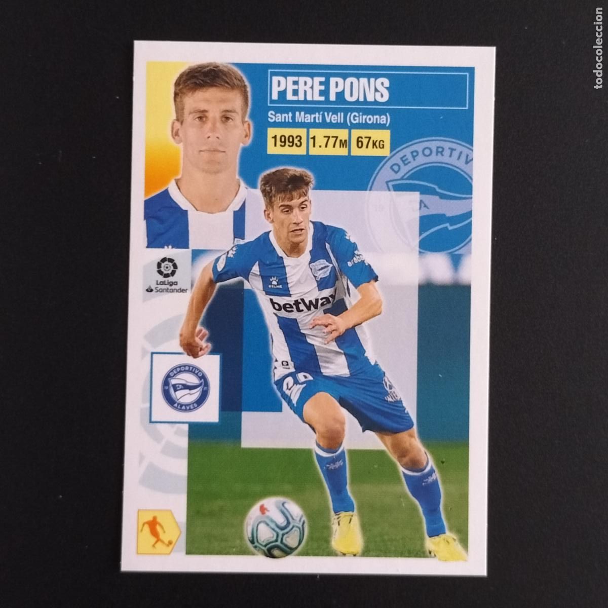 Cromos de F&uacute;tbol: N&ordm; 12 PERE PONS ALAVES CROMOS LALIGA SANTANDER ESTE 2020 2021 20 21 LIGA PANINI