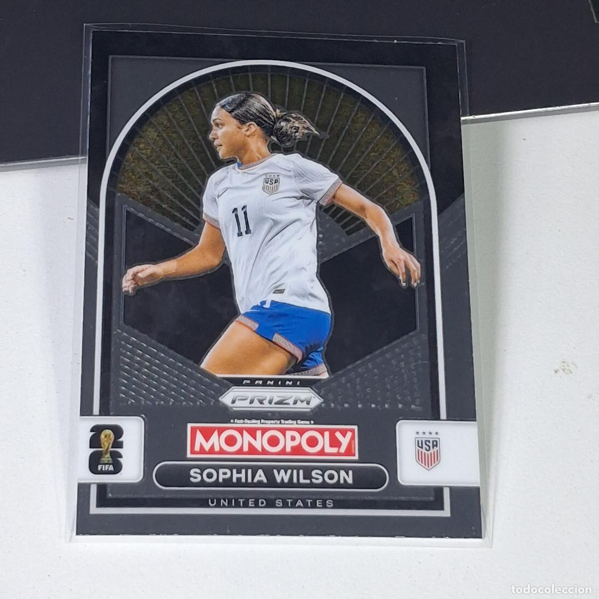 Cromos de F&uacute;tbol: B17 SOPHIA WILSON 95 USA EEUU FIFA WORLD CUP 2026 PANINI PRIZM MONOPOLY COLECCI&Oacute;N MUNDIAL