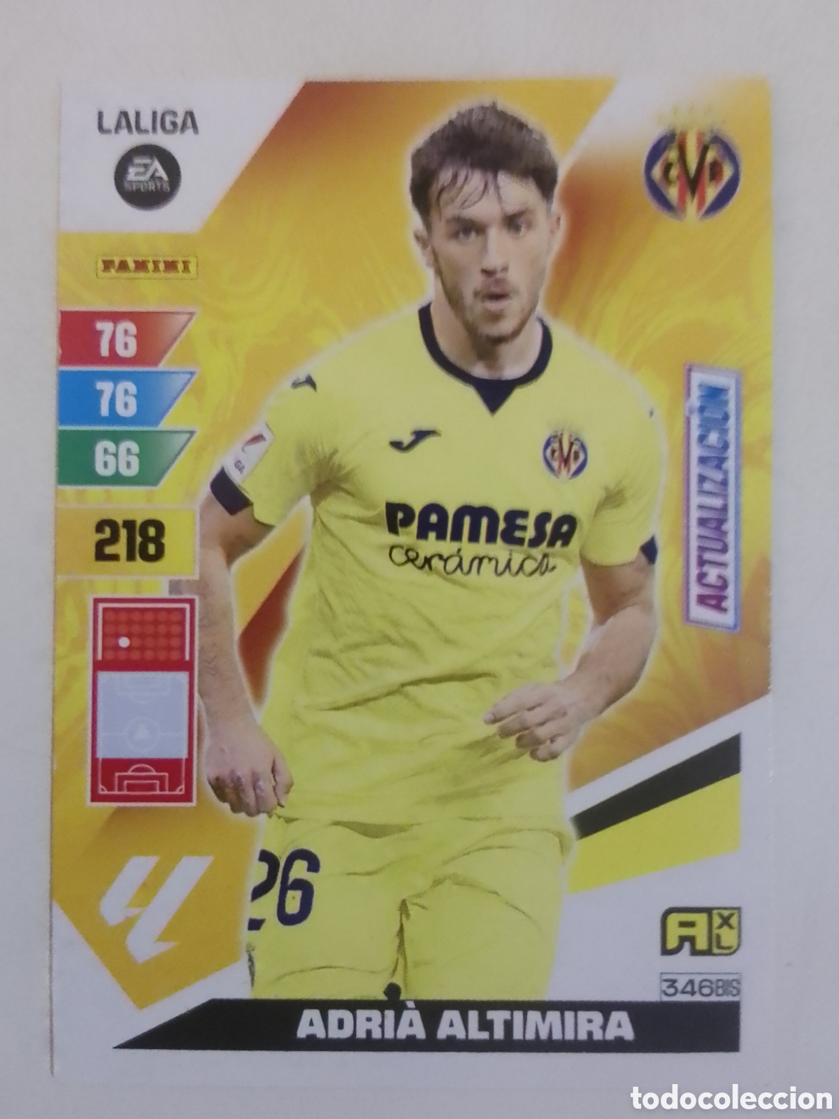 Cromos de F&uacute;tbol: Adrenalyn XL 2023-24 n&deg; 346 BIS Adri&agrave; Altimira &bull; Villarreal. ACTUALIZACI&Oacute;N.
