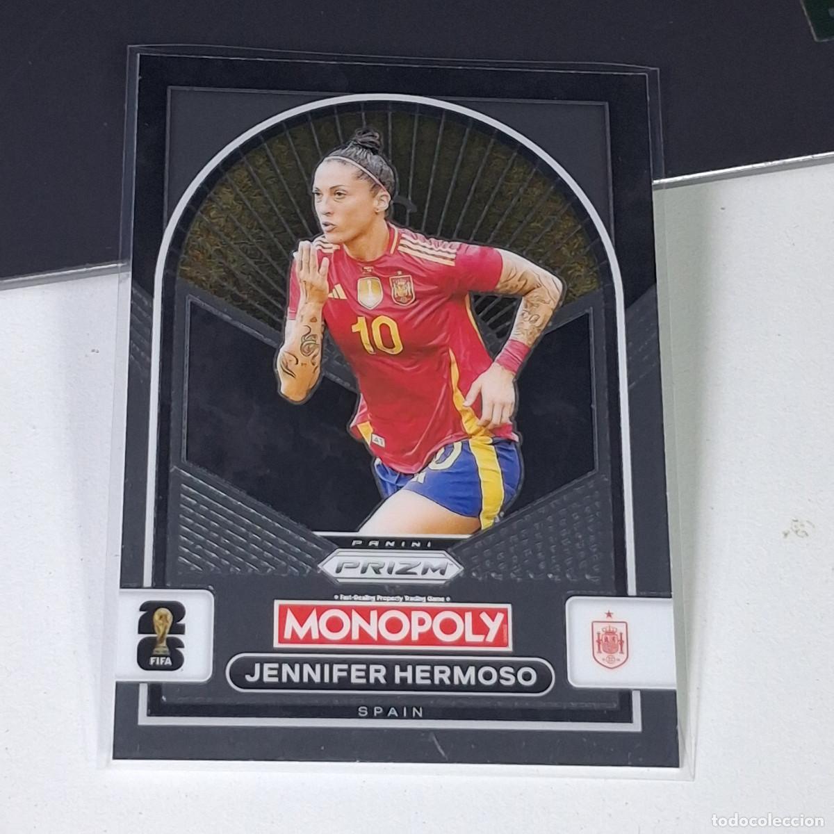 Cromos de F&uacute;tbol: B17 JENNIFER HERMOSO 98 ESPA&Ntilde;A SPAIN FIFA WORLD CUP 2026 PANINI PRIZM MONOPOLY COLECCI&Oacute;N MUNDIAL