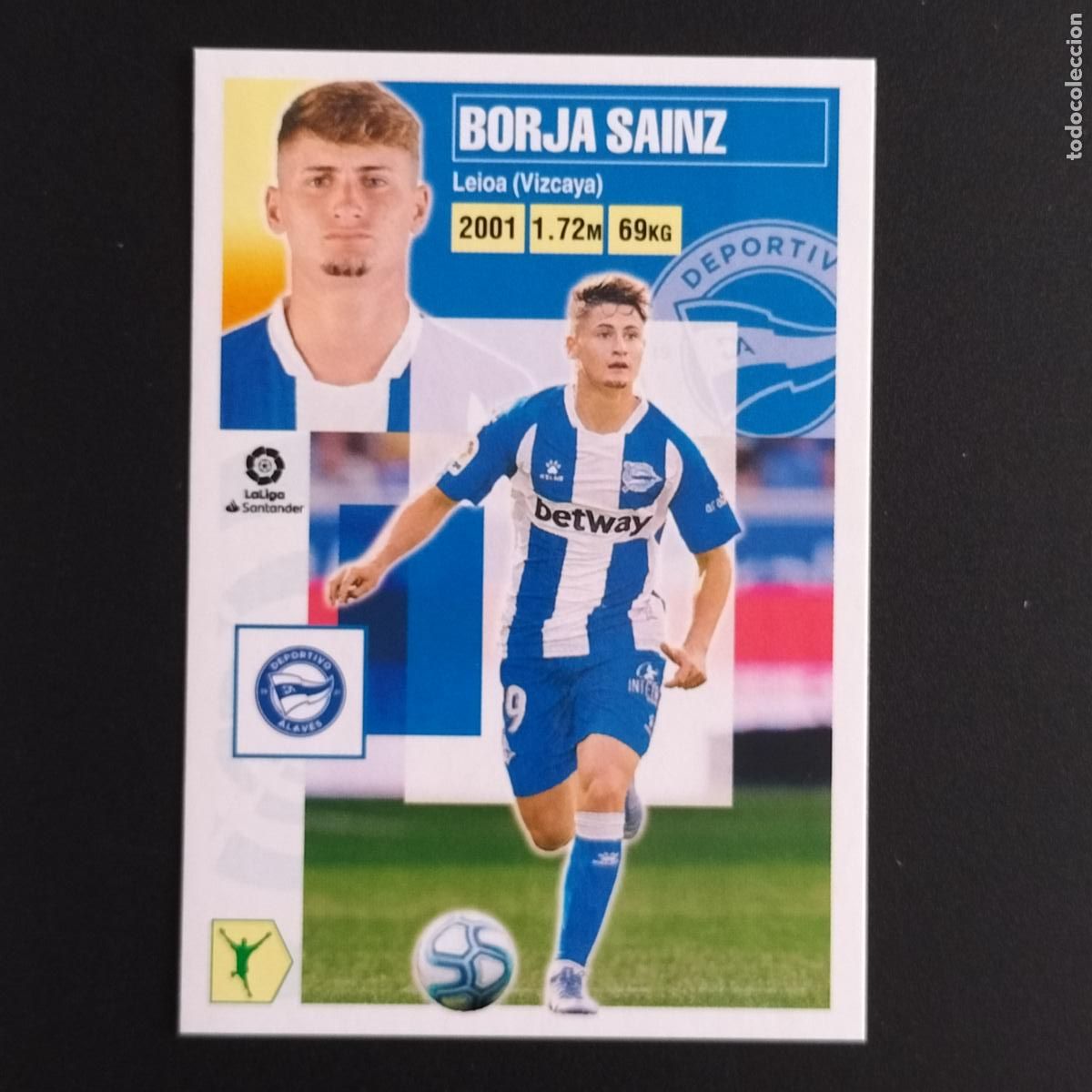 Cromos de F&uacute;tbol: N&ordm; 16 B BORJA SAINZ ALAVES CROMOS LALIGA SANTANDER ESTE 2020 2021 20 21 LIGA PANINI