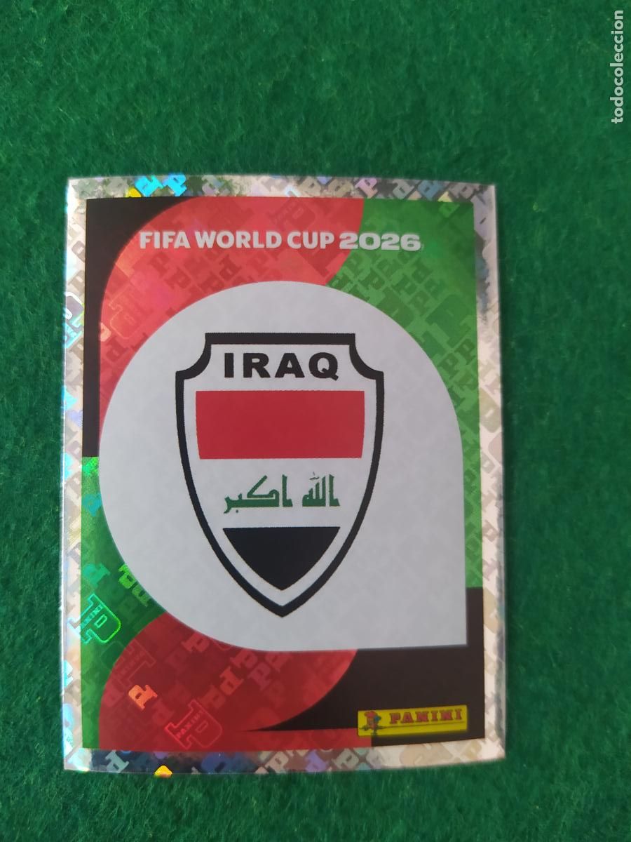Cartes &agrave; collectionner de Football: OFFICIAL STICKER COLLECTION WORLD CUP MUNDIAL 2026 - IRAK N&ordm; 1 ESCUDO