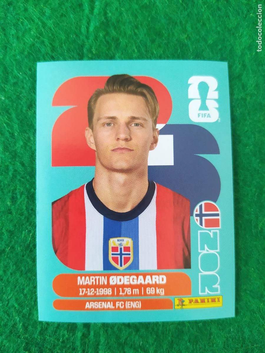 Cromos de F&uacute;tbol: OFFICIAL STICKER COLLECTION WORLD CUP MUNDIAL 2026 - NORUEGA N&ordm; 10 ODEGAARD