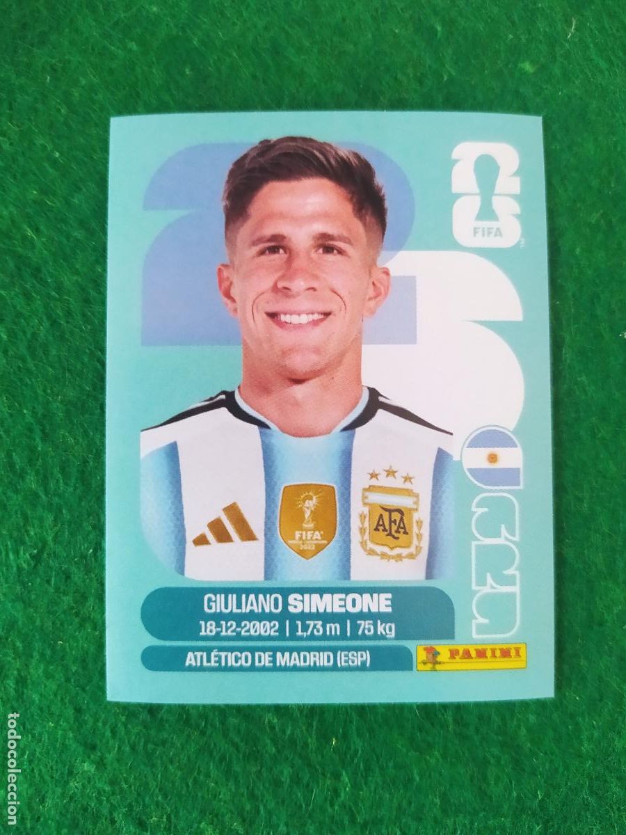 Cromos de F&uacute;tbol: OFFICIAL STICKER COLLECTION WORLD CUP MUNDIAL 2026 - ARGENTINA N&ordm; 20 GIULIANO SIMEONE