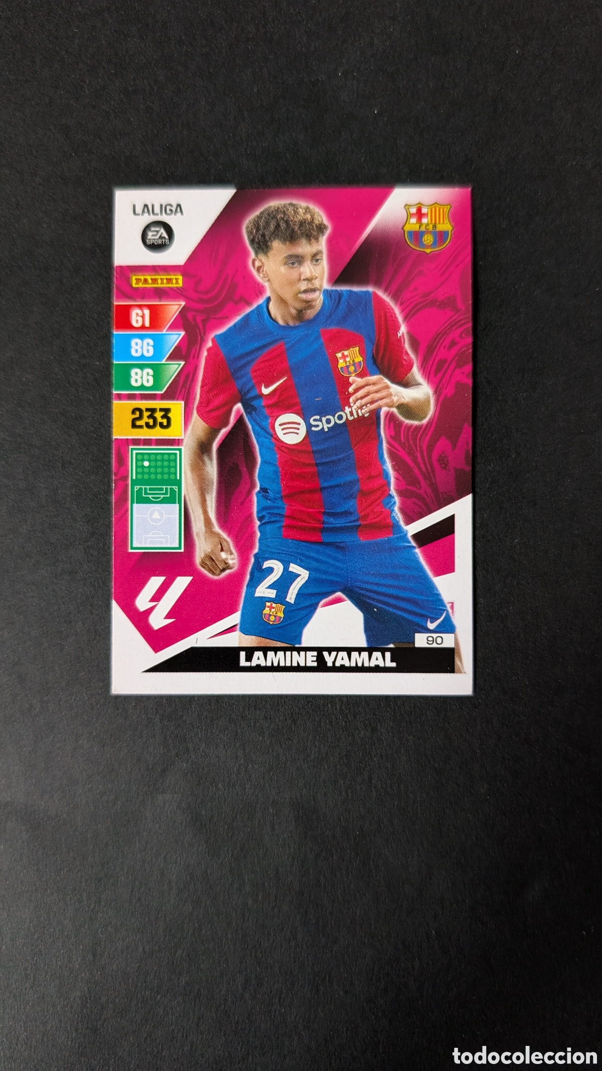 Cromos de F&uacute;tbol: LAMINE YAMAL BARCELONA ROOKIE 90 ADRENALYN XL LIGA 2023/2024 23 24 PANINI