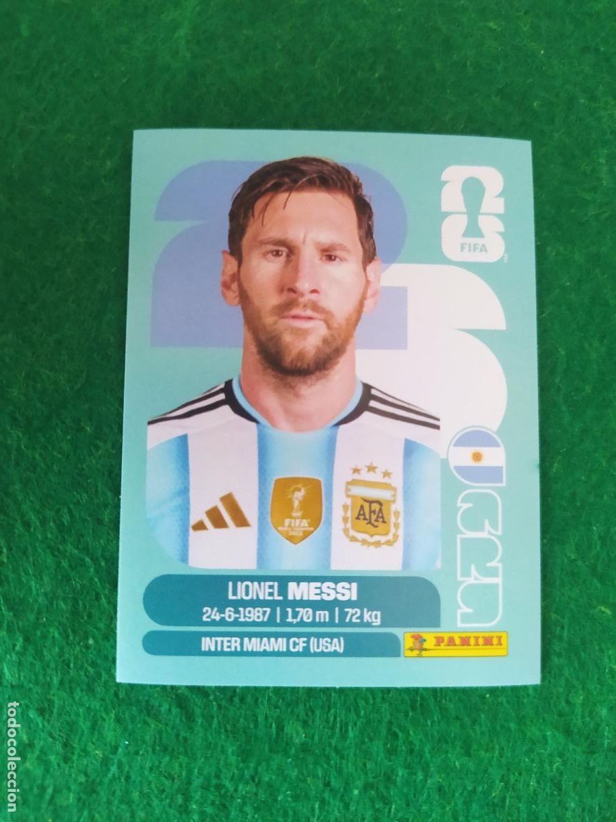 Cromos de F&uacute;tbol: OFFICIAL STICKER COLLECTION WORLD CUP MUNDIAL 2026 - ARGENTINA N&ordm; 17 MESSI