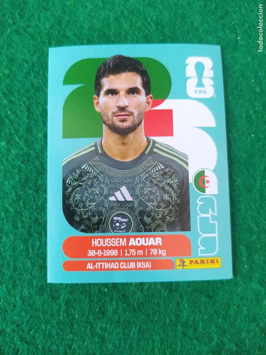 Cromos de F&uacute;tbol: OFFICIAL STICKER COLLECTION WORLD CUP MUNDIAL 2026 - ALGELIA N&ordm; 9 AOUAR