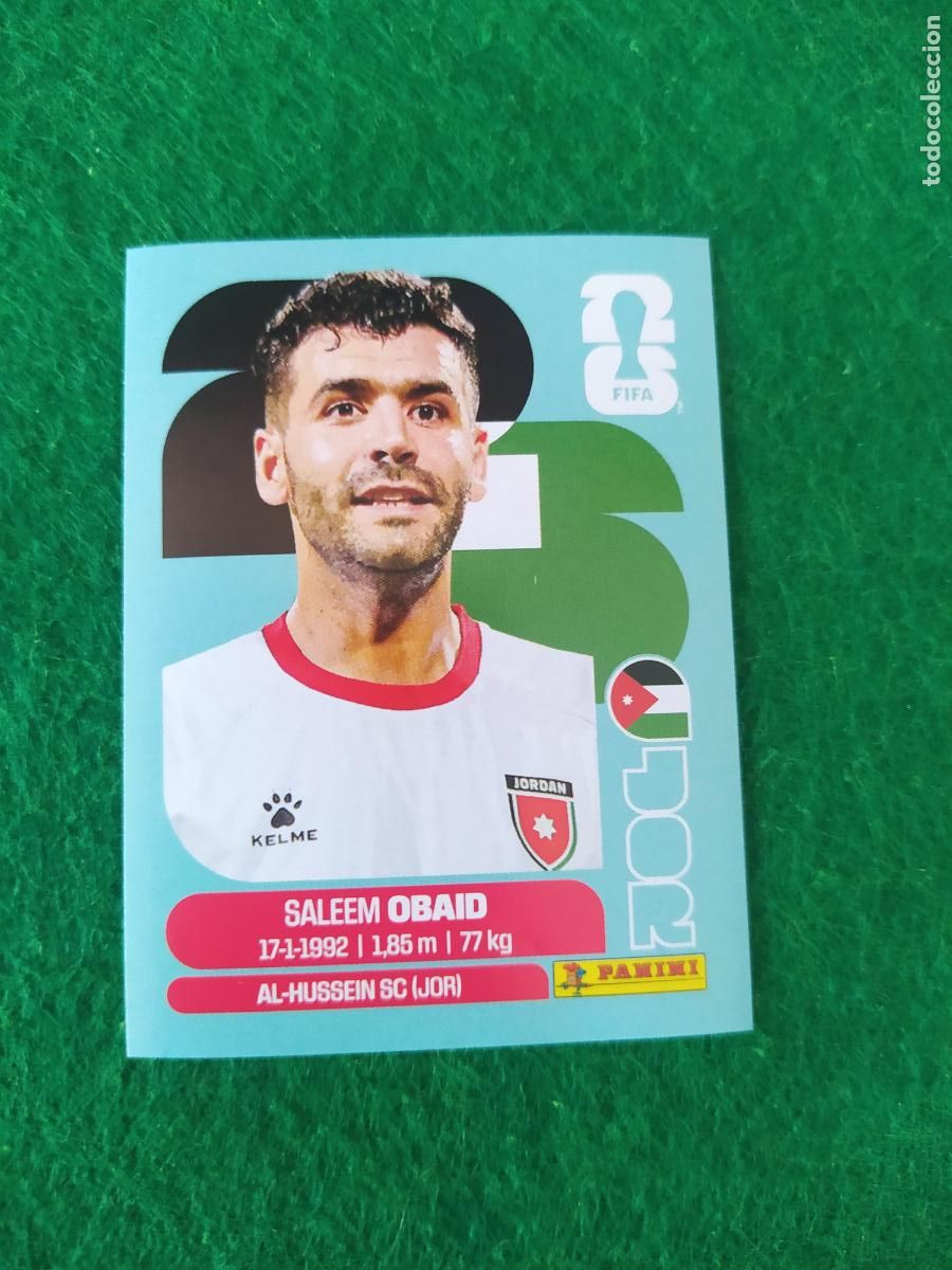 Cromos de F&uacute;tbol: OFFICIAL STICKER COLLECTION WORLD CUP MUNDIAL 2026 - JORDANIA N&ordm; 7 OBAID