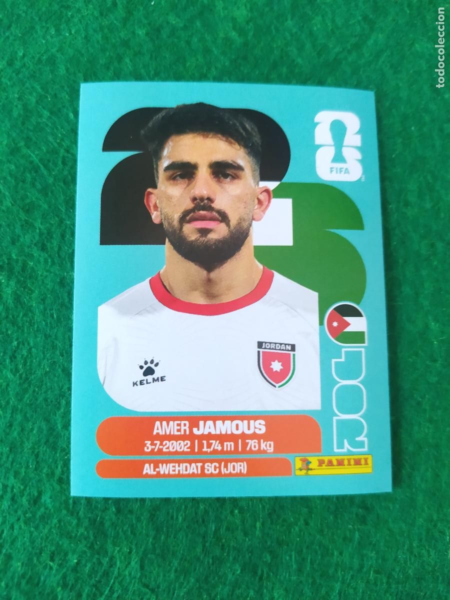 Cromos de F&uacute;tbol: OFFICIAL STICKER COLLECTION WORLD CUP MUNDIAL 2026 - JORDANIA N&ordm; 14 JAMOUS