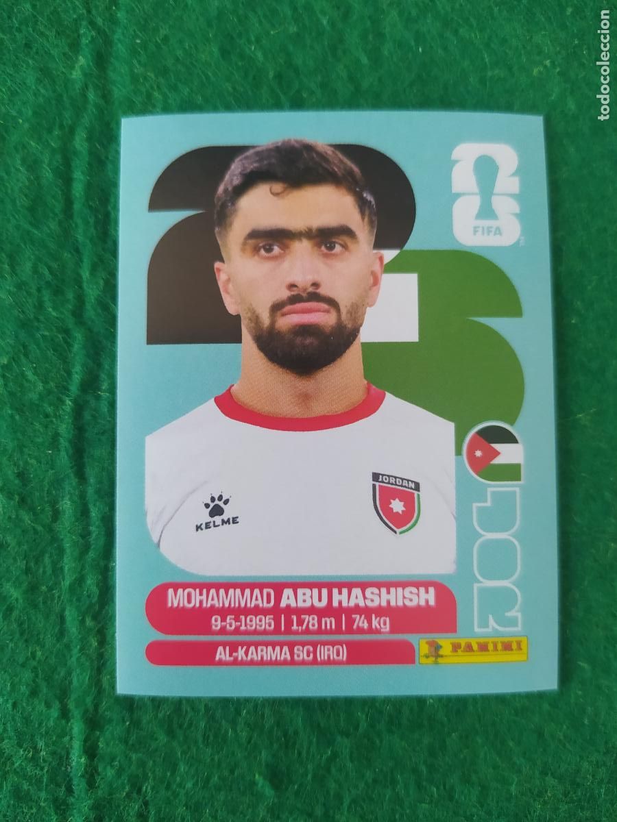 Cromos de F&uacute;tbol: OFFICIAL STICKER COLLECTION WORLD CUP MUNDIAL 2026 - JORDANIA N&ordm; 4 ABU HASHISH