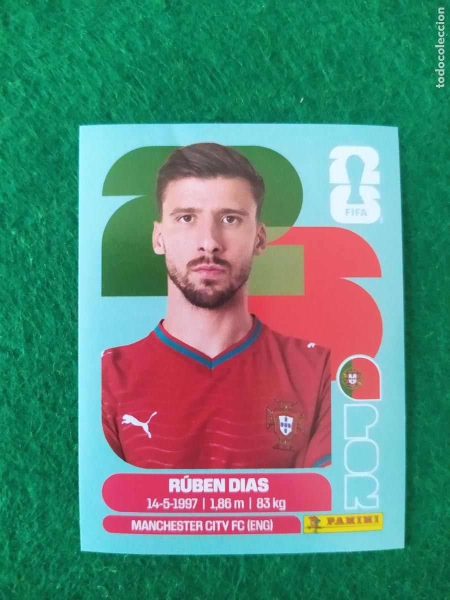 Cromos de F&uacute;tbol: OFFICIAL STICKER COLLECTION WORLD CUP MUNDIAL 2026 - PORTUGAL N&ordm; 4 RUBEN DIAS