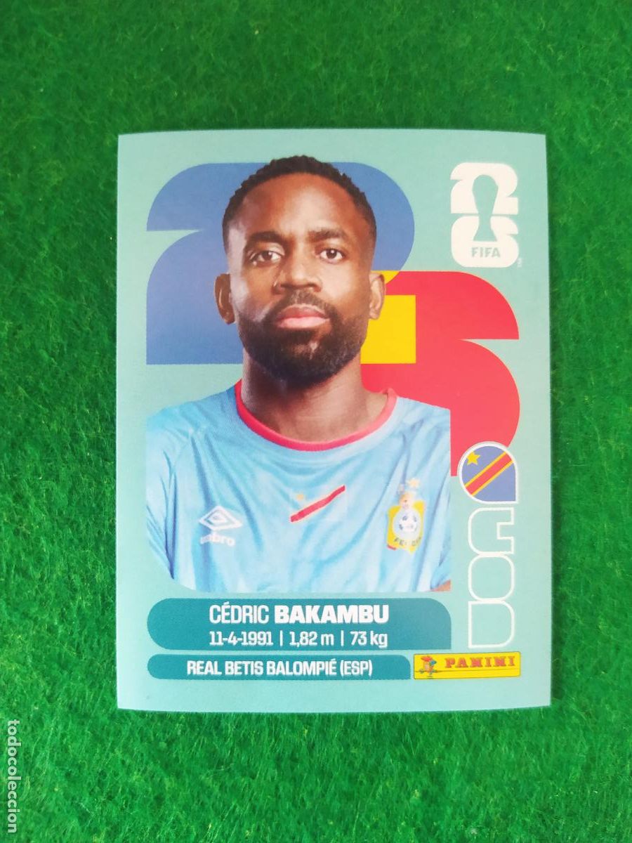 Cromos de F&uacute;tbol: OFFICIAL STICKER COLLECTION WORLD CUP MUNDIAL 2026 - CONGO N&ordm; 19 BAKAMBU