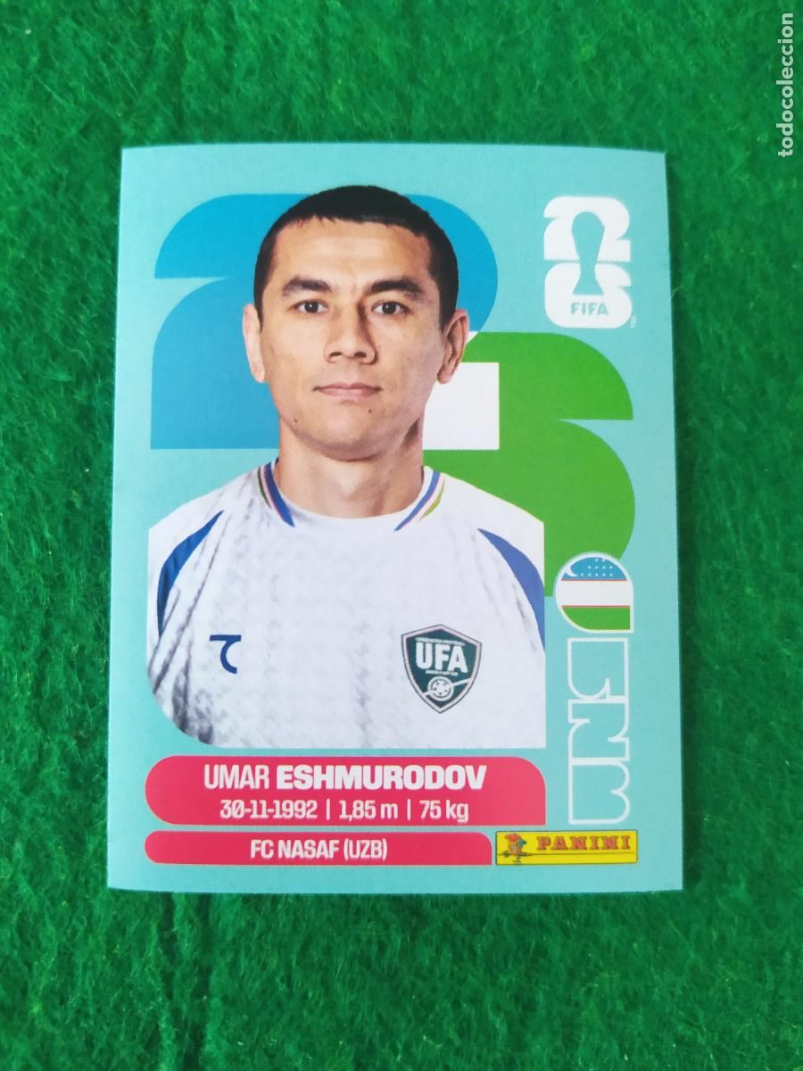 Cromos de F&uacute;tbol: OFFICIAL STICKER COLLECTION WORLD CUP MUNDIAL 2026 - UZBEKISTAN N&ordm; 5 ESHMURODOV