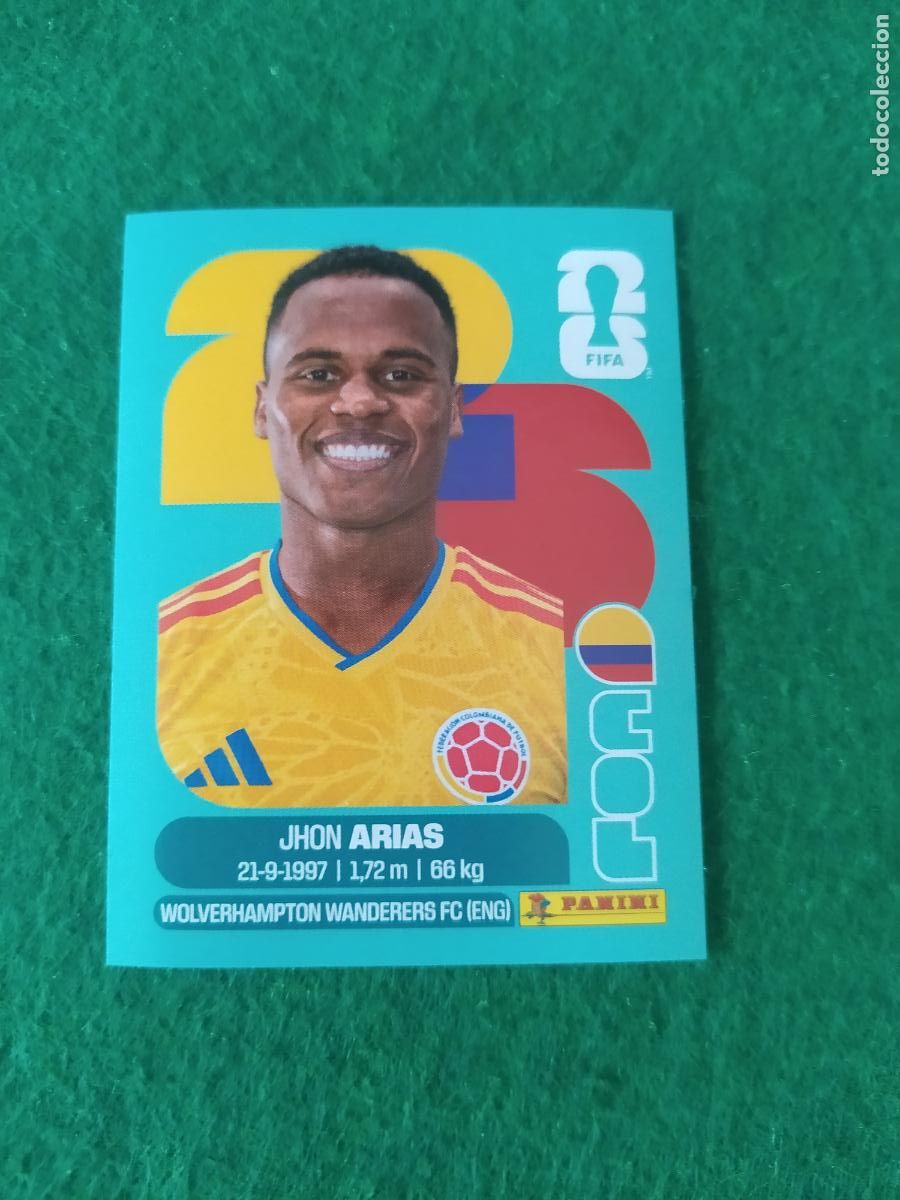 Cromos de F&uacute;tbol: OFFICIAL STICKER COLLECTION WORLD CUP MUNDIAL 2026 - COLOMBIA N&ordm; 17 ARIAS