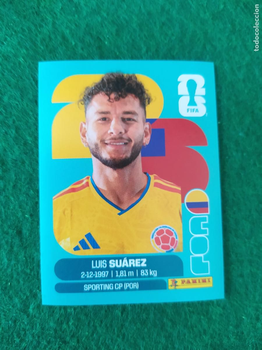 Cromos de F&uacute;tbol: OFFICIAL STICKER COLLECTION WORLD CUP MUNDIAL 2026 - COLOMBIA N&ordm; 19 SUAREZ