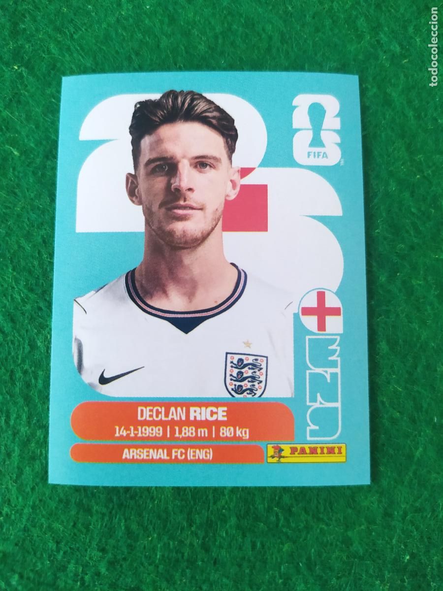 Cromos de F&uacute;tbol: OFFICIAL STICKER COLLECTION WORLD CUP MUNDIAL 2026 - INGLATERRA N&ordm; 10 RICE