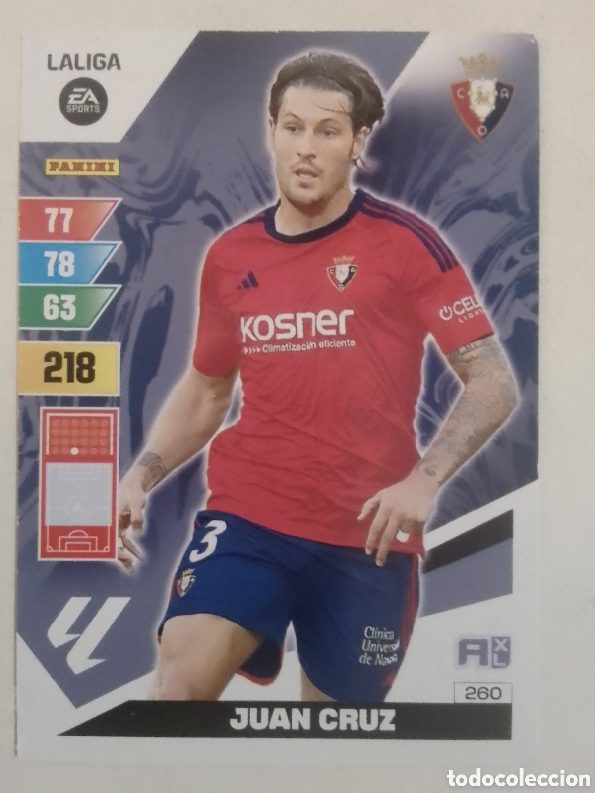 Cromos de F&uacute;tbol: Adrenalyn XL 2023-24 n&deg; 260 Juan Cruz &bull; Osasuna.