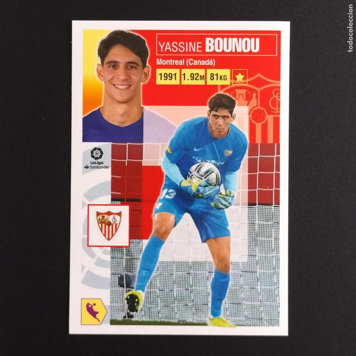 Cromos de F&uacute;tbol: N&ordm; 3 BOUNOU SEVILLA CROMOS LALIGA SANTANDER ESTE 2020 2021 20 21 LIGA PANINI