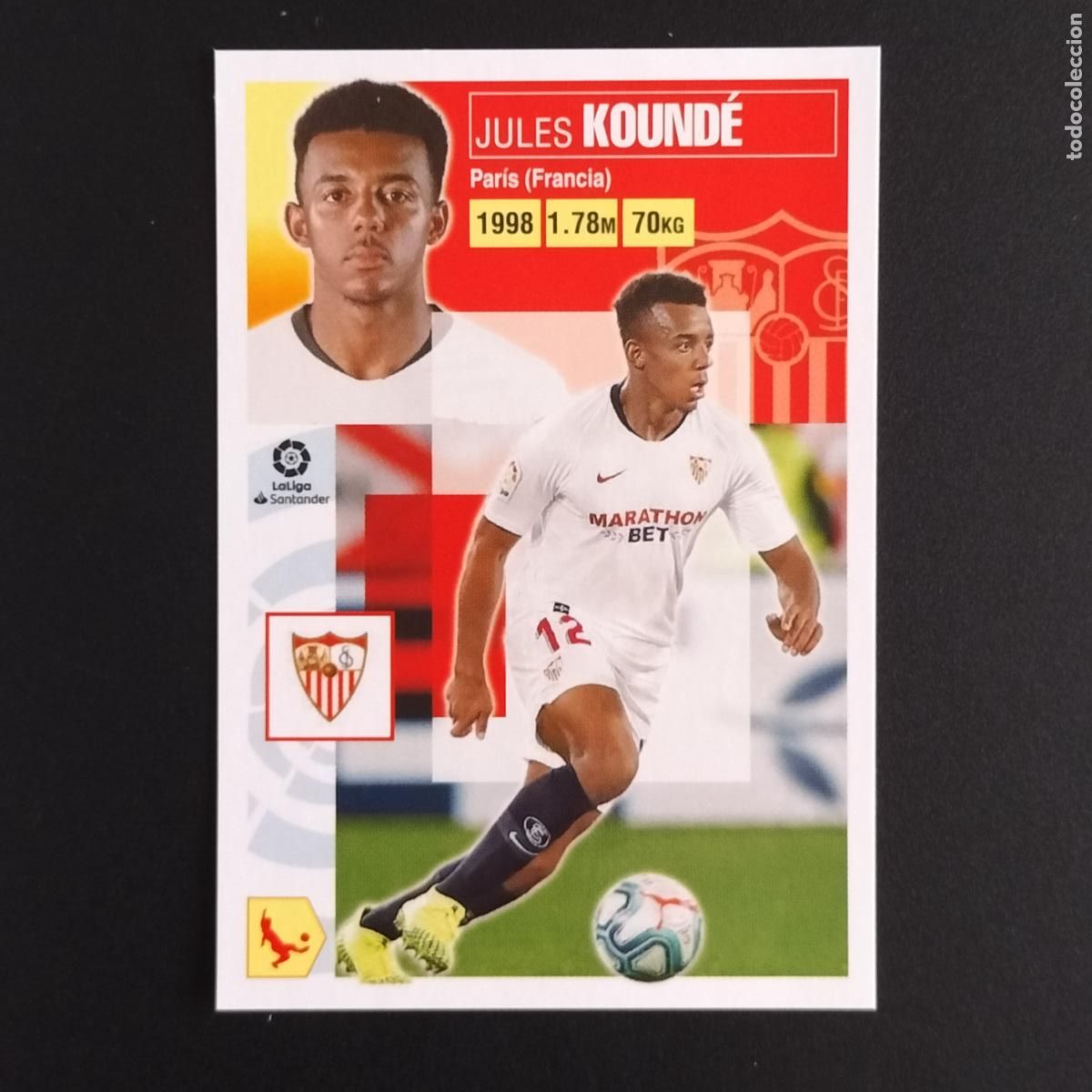 Cromos de F&uacute;tbol: N&ordm; 5 JULES KOUNDE SEVILLA CROMOS LALIGA SANTANDER ESTE 2020 2021 20 21 LIGA PANINI