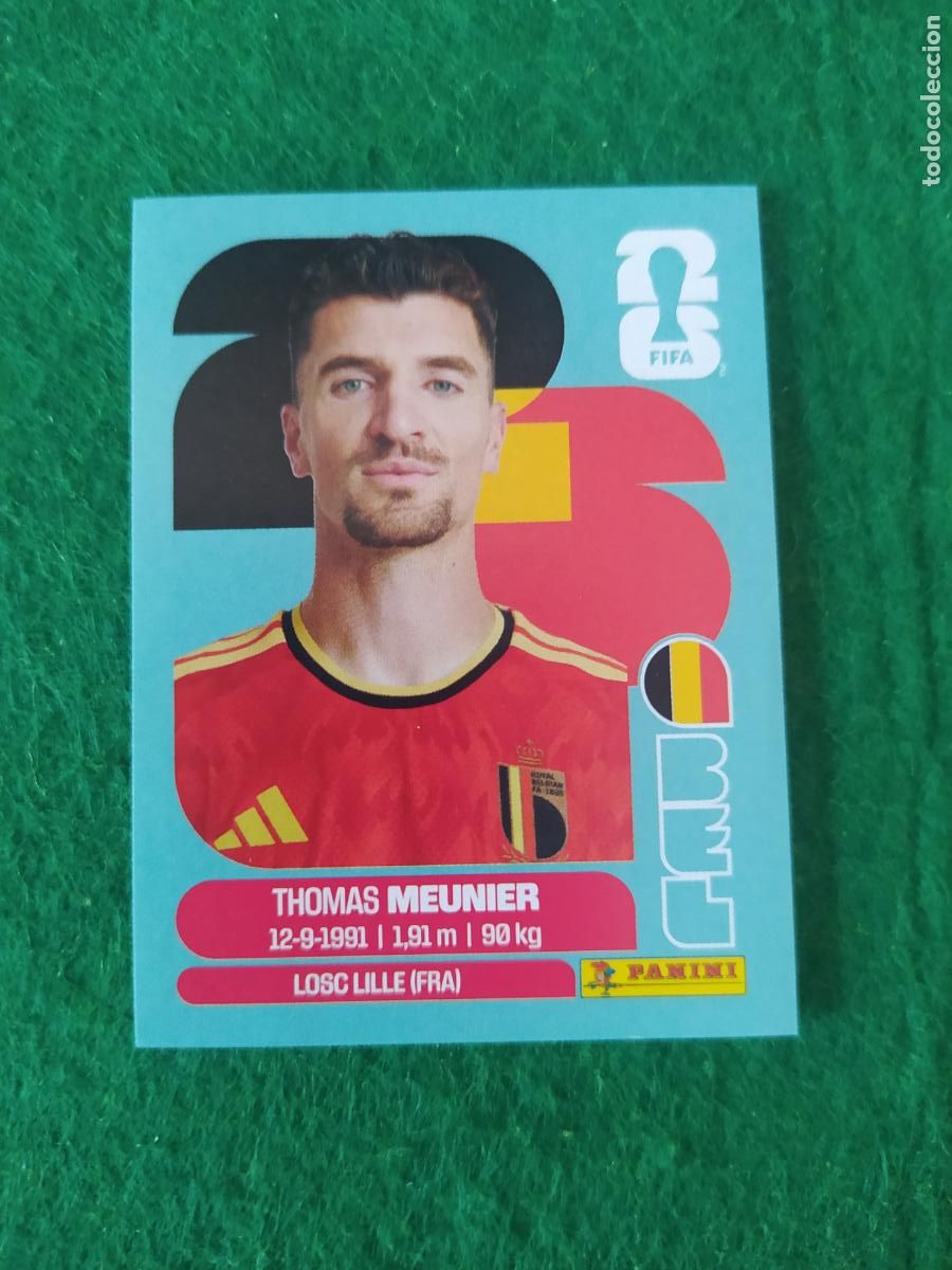 Cromos de F&uacute;tbol: OFFICIAL STICKER COLLECTION WORLD CUP MUNDIAL 2026 - BELGICA N&ordm; 8 MEUNIER