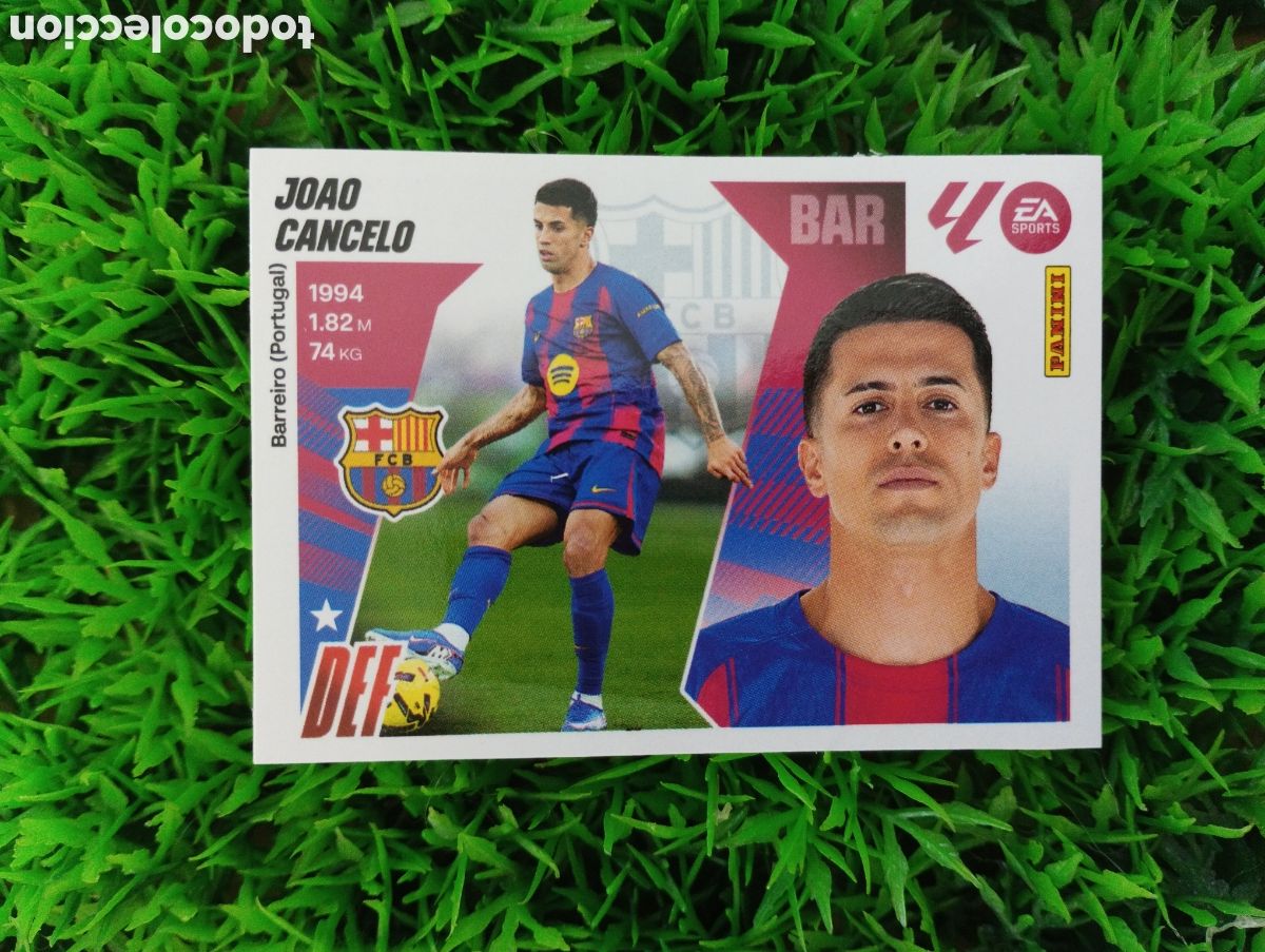 Cartes &agrave; collectionner de Football: Joao Cancelo Barcelona ACTUALIZACION INVIERNO Liga Este 25-26 # 7 NUNCA PEGADO