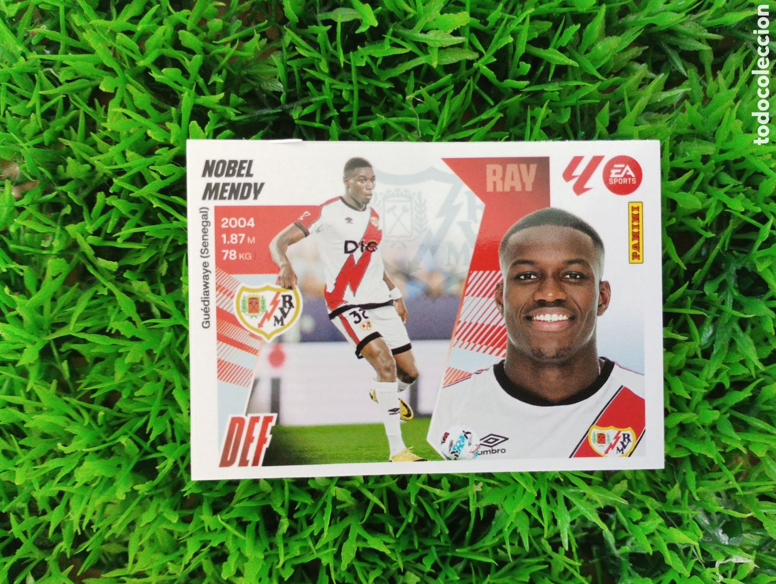 Football Stickers: Nobel Mendy Rayo Vallecano ACTUALIZACION INVIERNO Liga Este 25-26 # 28 NUNCA PEGADO