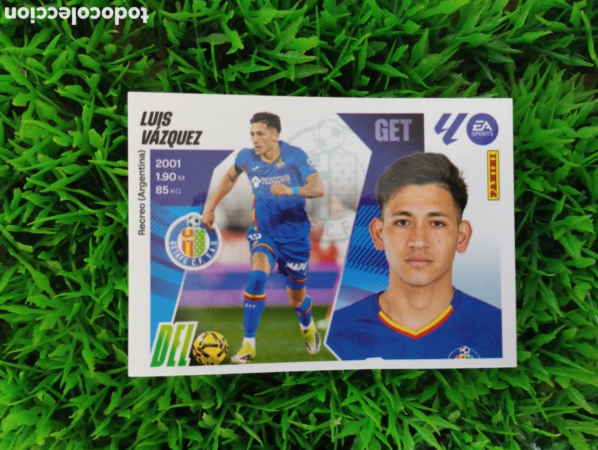 Football Stickers: Luis Vazquez Getafe ACTUALIZACION INVIERNO Liga Este 25-26 # 18 NUNCA PEGADO