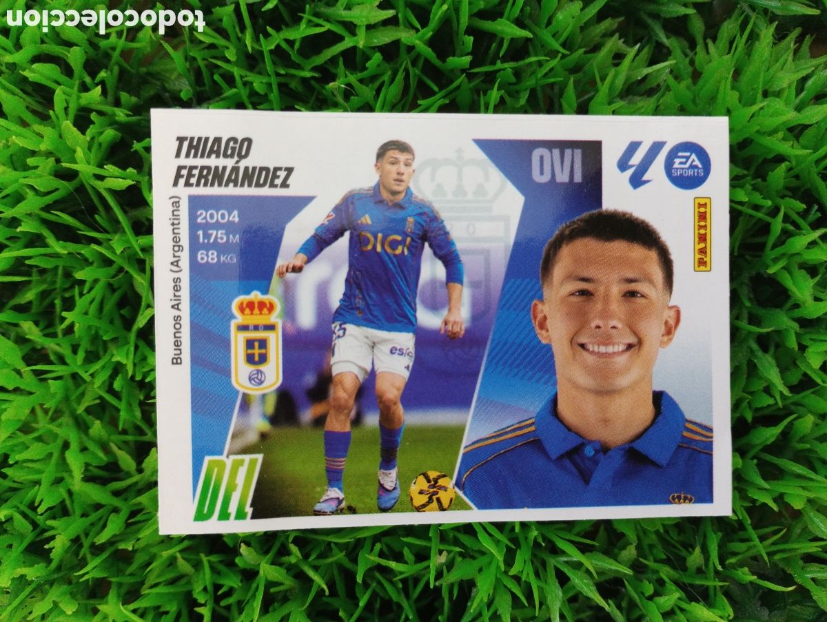 Football Stickers: Thiago Fernandez Oviedo ACTUALIZACION INVIERNO Liga Este 25-26 # 27 NUNCA PEGADO