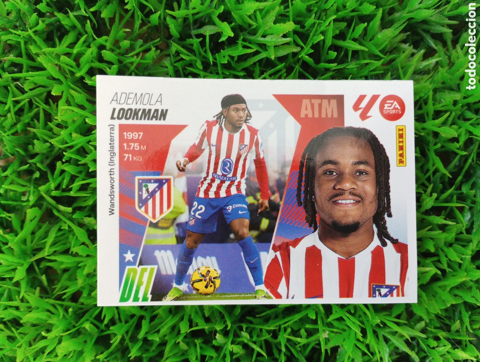 Cromos de F&uacute;tbol: Lookman Atletico De Madrid ACTUALIZACION INVIERNO Liga Este 25-26 # 6 NUNCA PEGADO