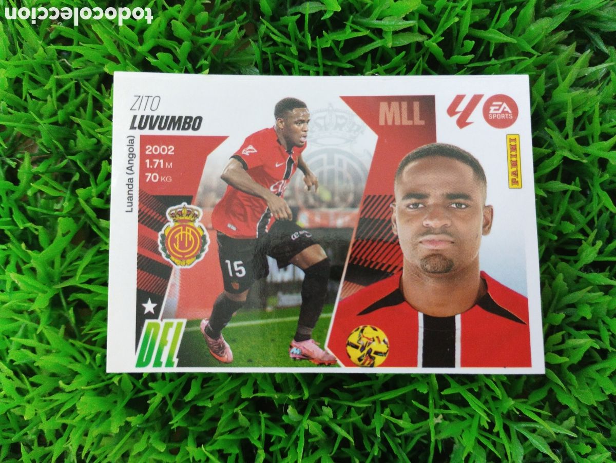 Football Stickers: Luvumbo Mallorca ACTUALIZACION INVIERNO Liga Este 25-26 # 23 NUNCA PEGADO