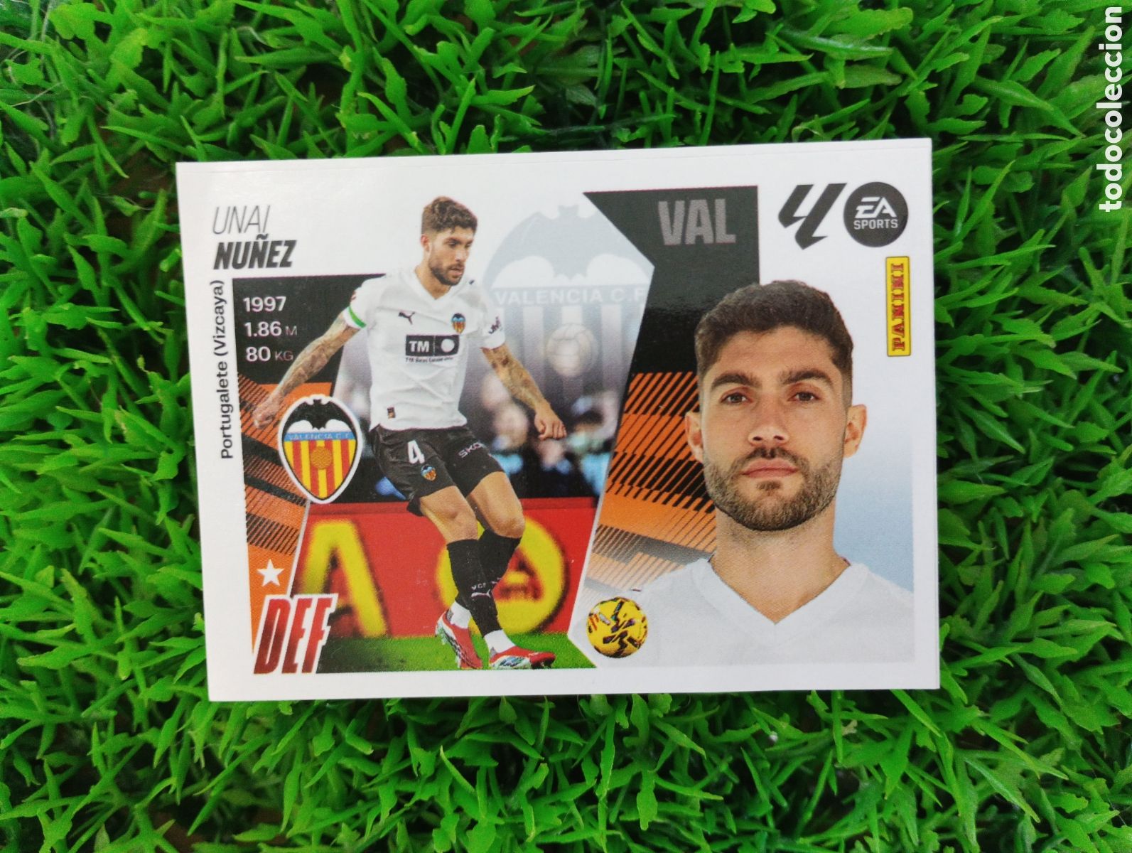 Cromos de Futebol: Nu&ntilde;ez Valencia ACTUALIZACION INVIERNO Liga Este 25-26 # 34 NUNCA PEGADO