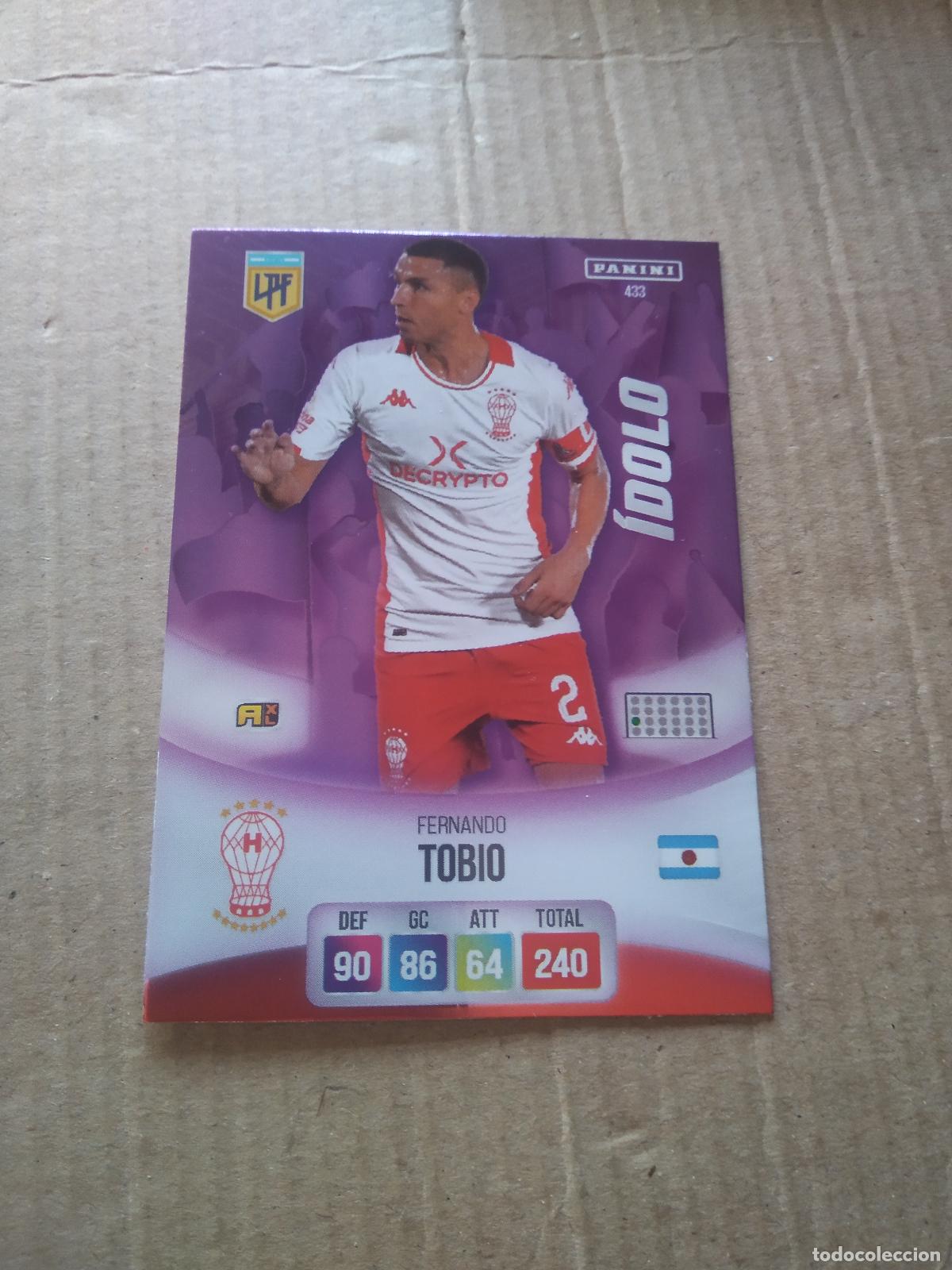 Cromos de F&uacute;tbol: 433 FERNANDO TOBIO HURACAN CROMO FUTBOL ARGENTINO PANINI LIGA ARGENTINA 2024 ADRENALYN