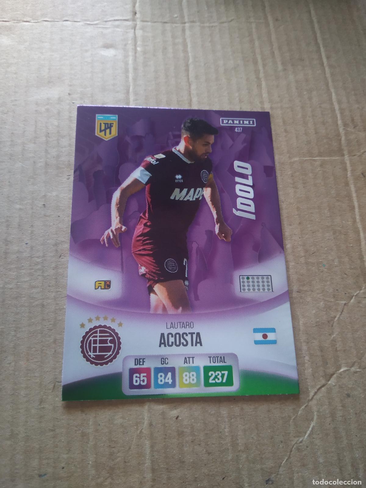 Cromos de F&uacute;tbol: 437 LAUTARO ACOSTA LANUS CROMO FUTBOL ARGENTINO PANINI LIGA ARGENTINA 2024 ADRENALYN