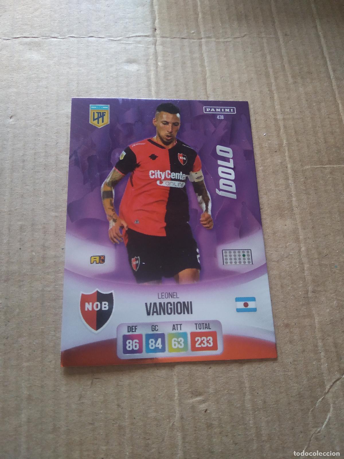 Cromos de F&uacute;tbol: 438 LEONEL VANGIONI NEWELL'S CROMO FUTBOL ARGENTINO PANINI LIGA ARGENTINA 2024 ADRENALYN