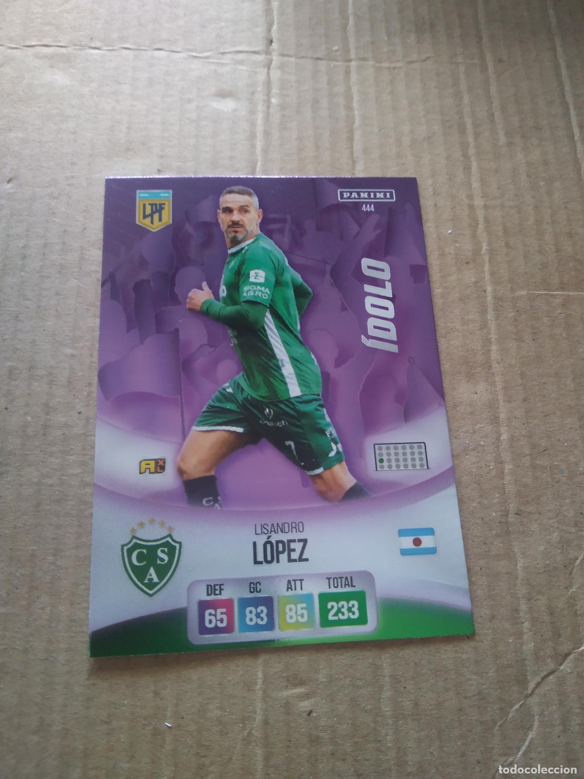 Cromos de Futebol: 444 LISANDRO LOPEZ SARMIENTO CROMO FUTBOL ARGENTINO PANINI LIGA ARGENTINA 2024 ADRENALYN