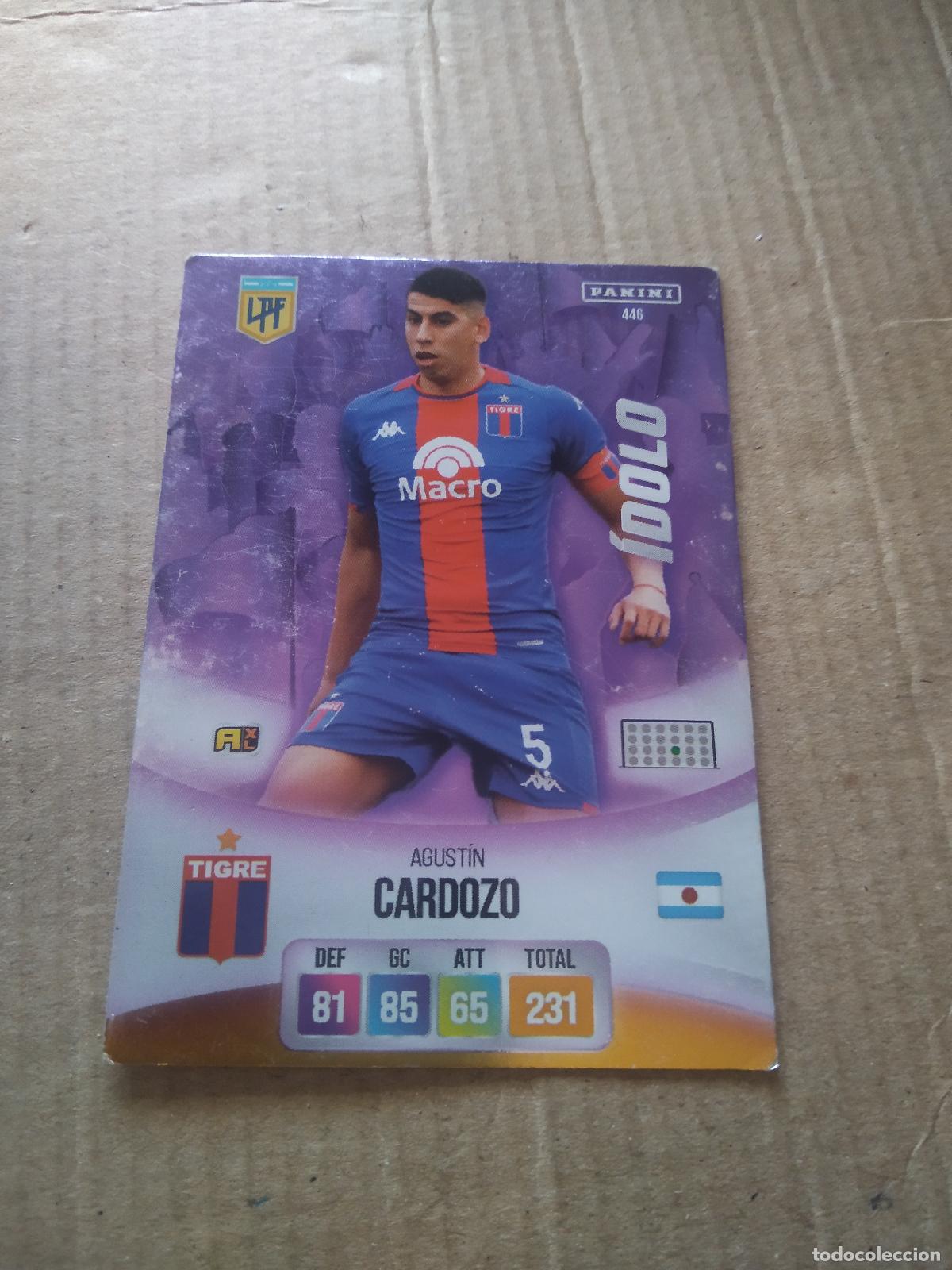 Cartes &agrave; collectionner de Football: 446 AGUSTIN CARDOZO TIGRE CROMO FUTBOL ARGENTINO PANINI LIGA ARGENTINA 2024 ADRENALYN
