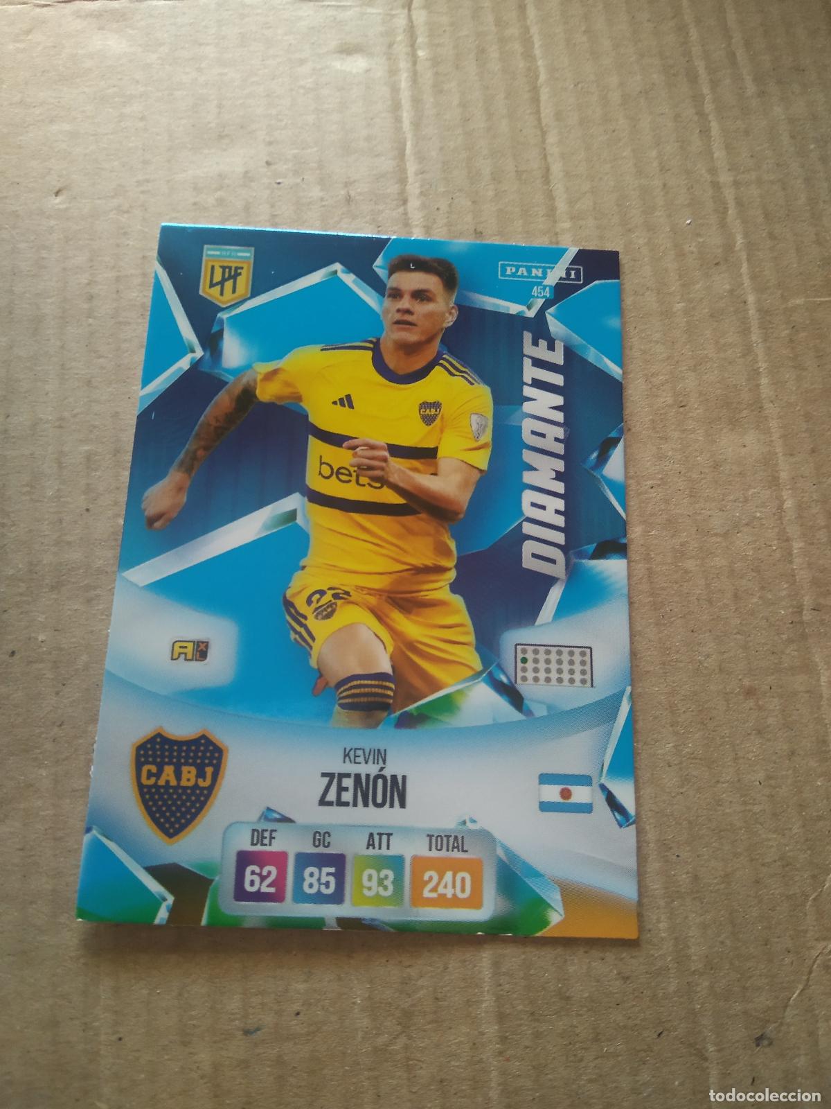 Cromos de F&uacute;tbol: 454 KEVIN ZENON BOCA JUNIORS CROMO FUTBOL ARGENTINO PANINI LIGA ARGENTINA 2024 ADRENALYN