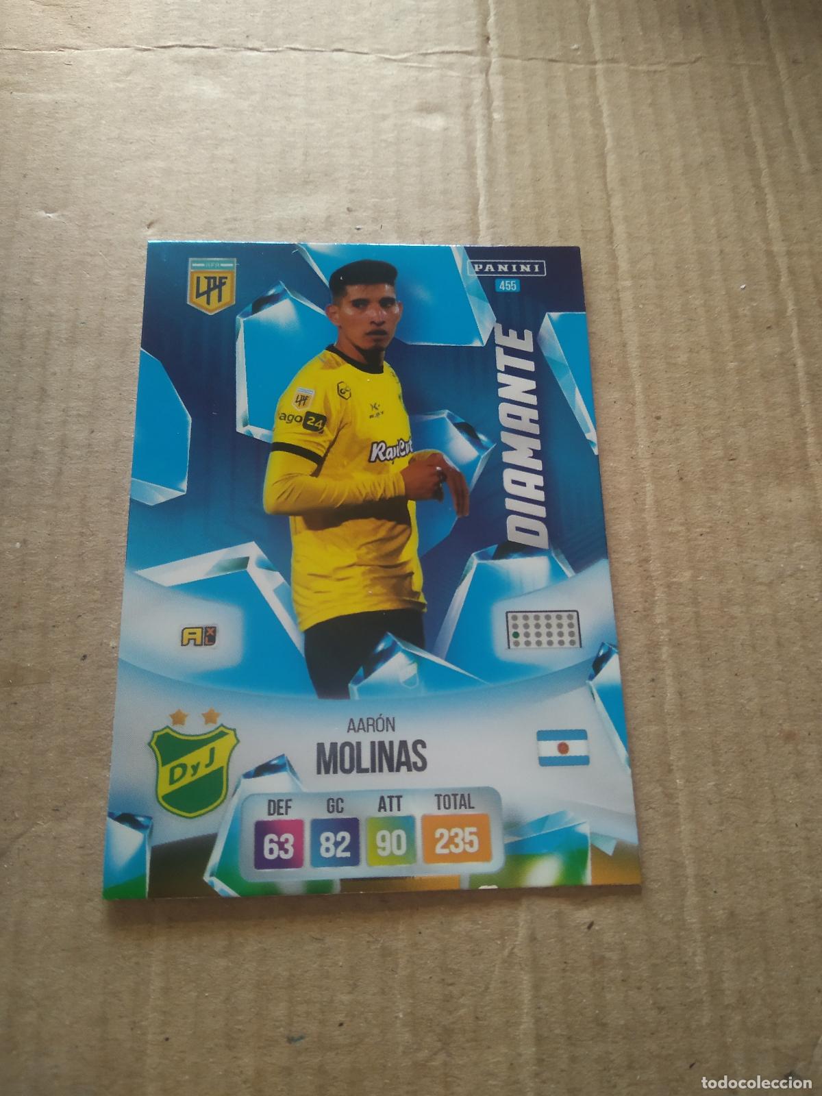 Cromos de F&uacute;tbol: 455 AARON MOLINAS DEFENSA Y JUSTICIA CROMO FUTBOL ARGENTINO PANINI LIGA ARGENTINA 2024 ADRENALYN
