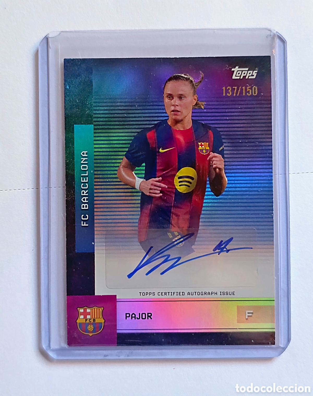 Cromos de F&uacute;tbol: Aut&oacute;grafo topps Eva Pajor