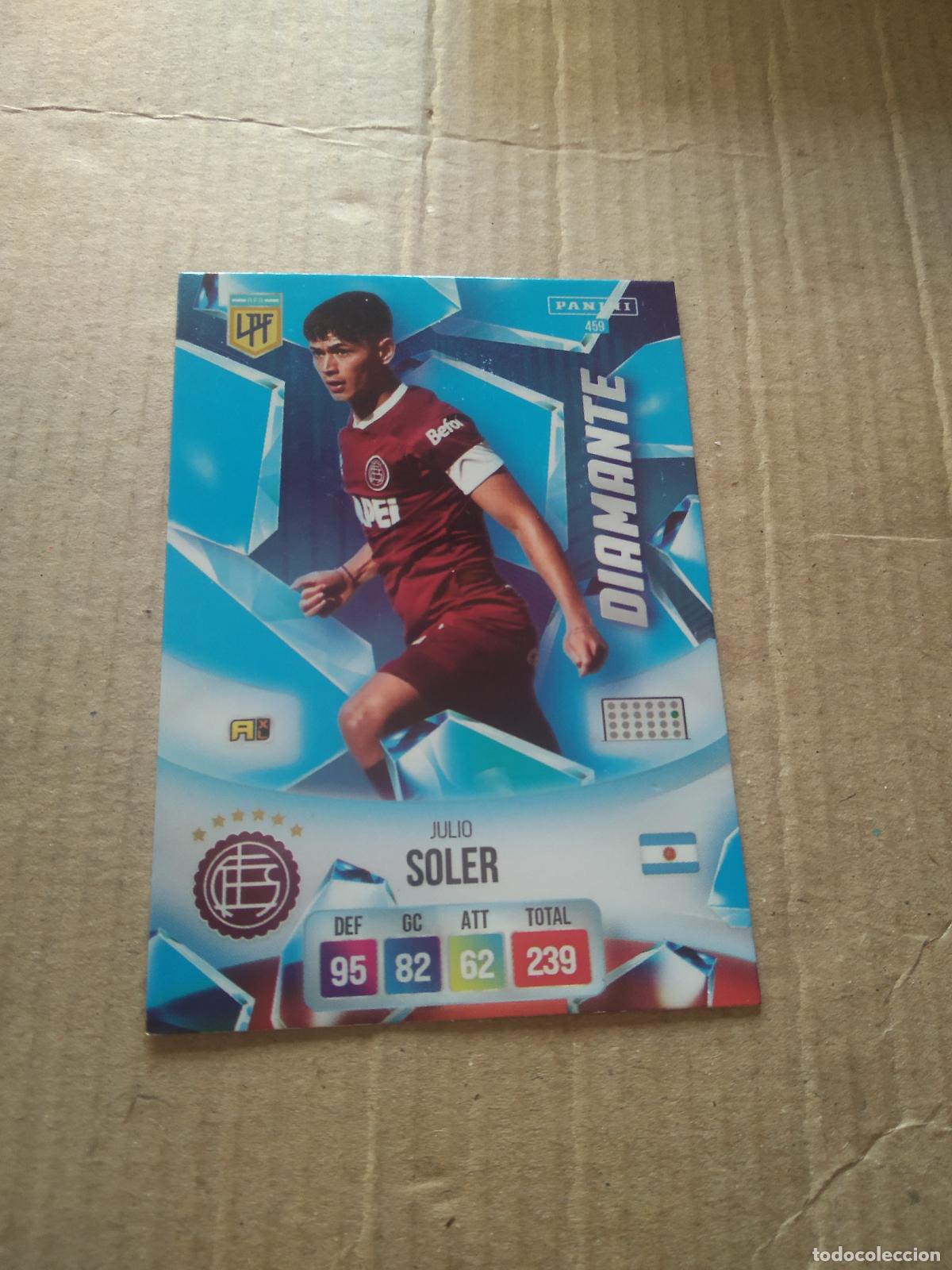 Cromos de F&uacute;tbol: 459 JULIO SOLER LANUS CROMO FUTBOL ARGENTINO PANINI LIGA ARGENTINA 2024 ADRENALYN